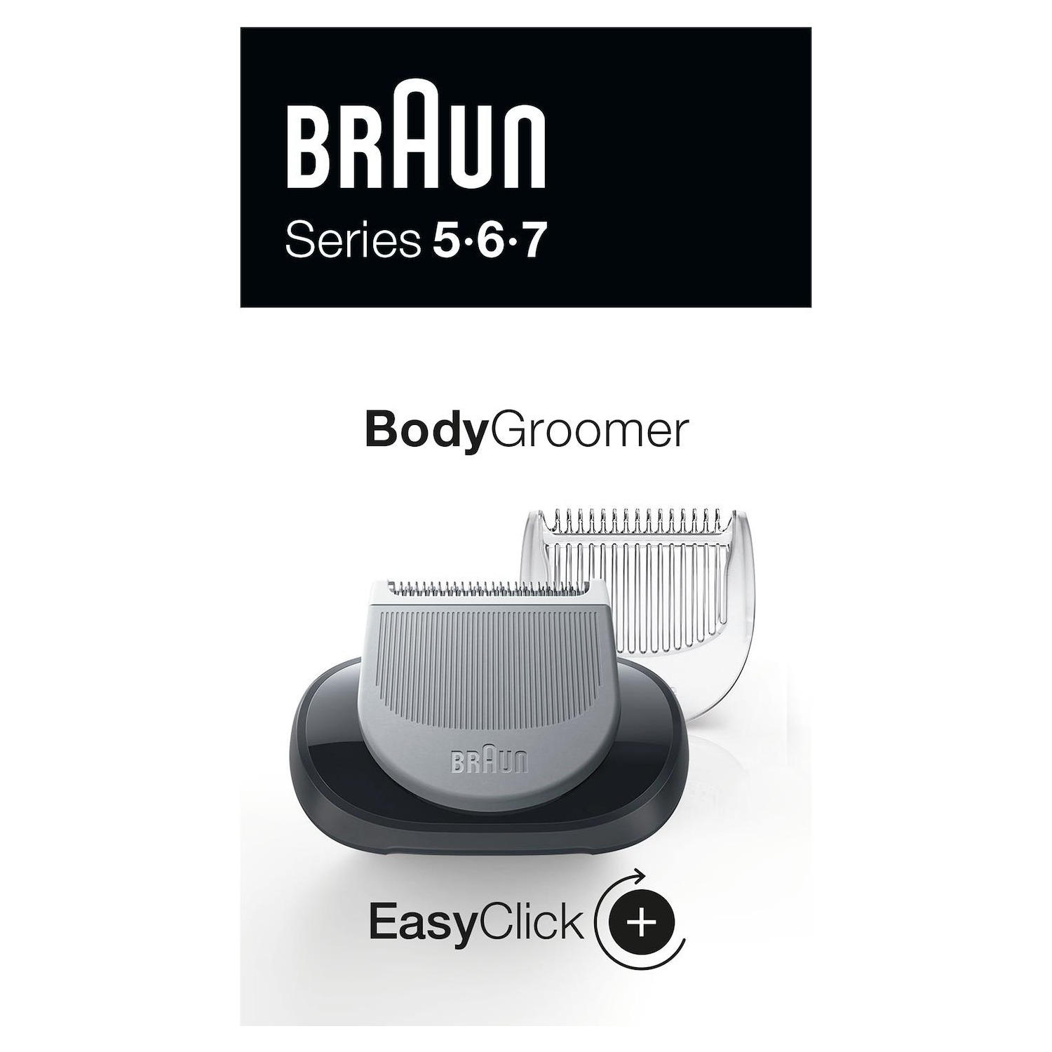 Accessorio rasatura rifinitore corpo +2 pettini Braun Body Groomer