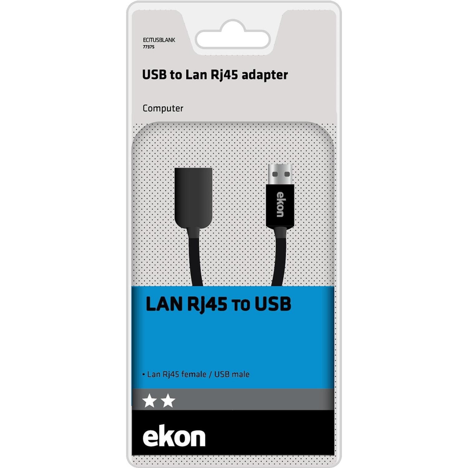 Immagine per Adattatore Ekon USB-Ethernet (LAN Rj45) da DIMOStore