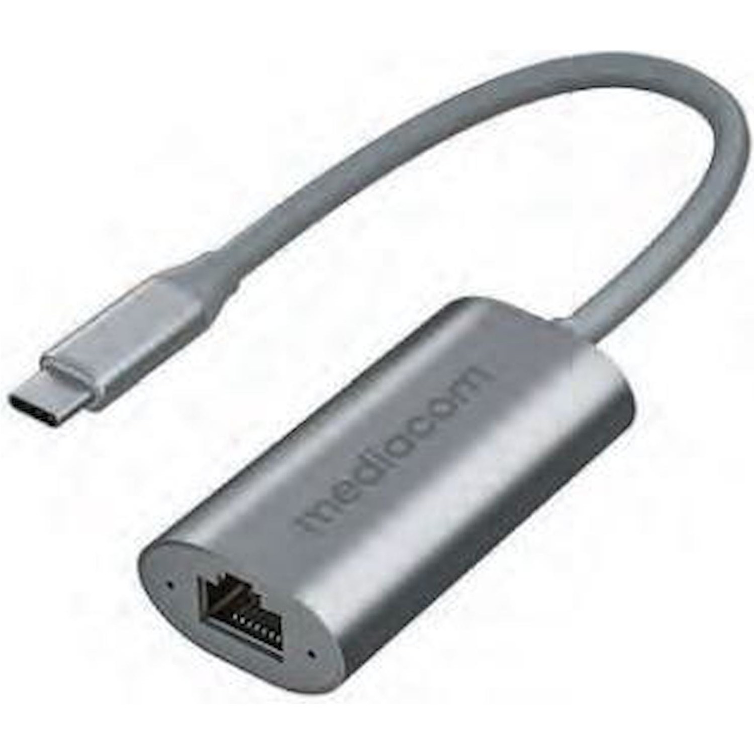 Immagine per Adattatore Mediacom USB-C to Gigabit Lan alluminio da DIMOStore