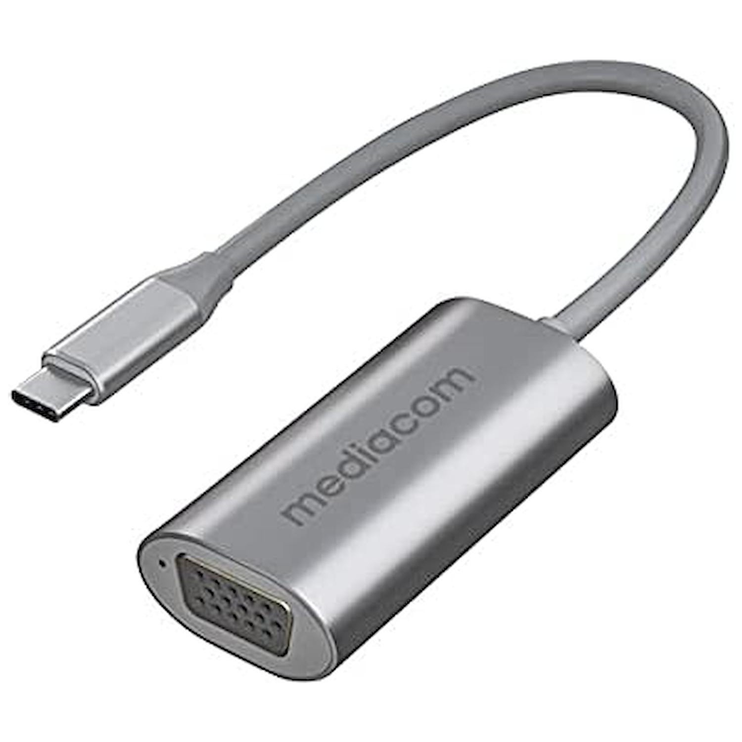 Immagine per Adattatore Mediacom USB-C to VGA alluminio da DIMOStore