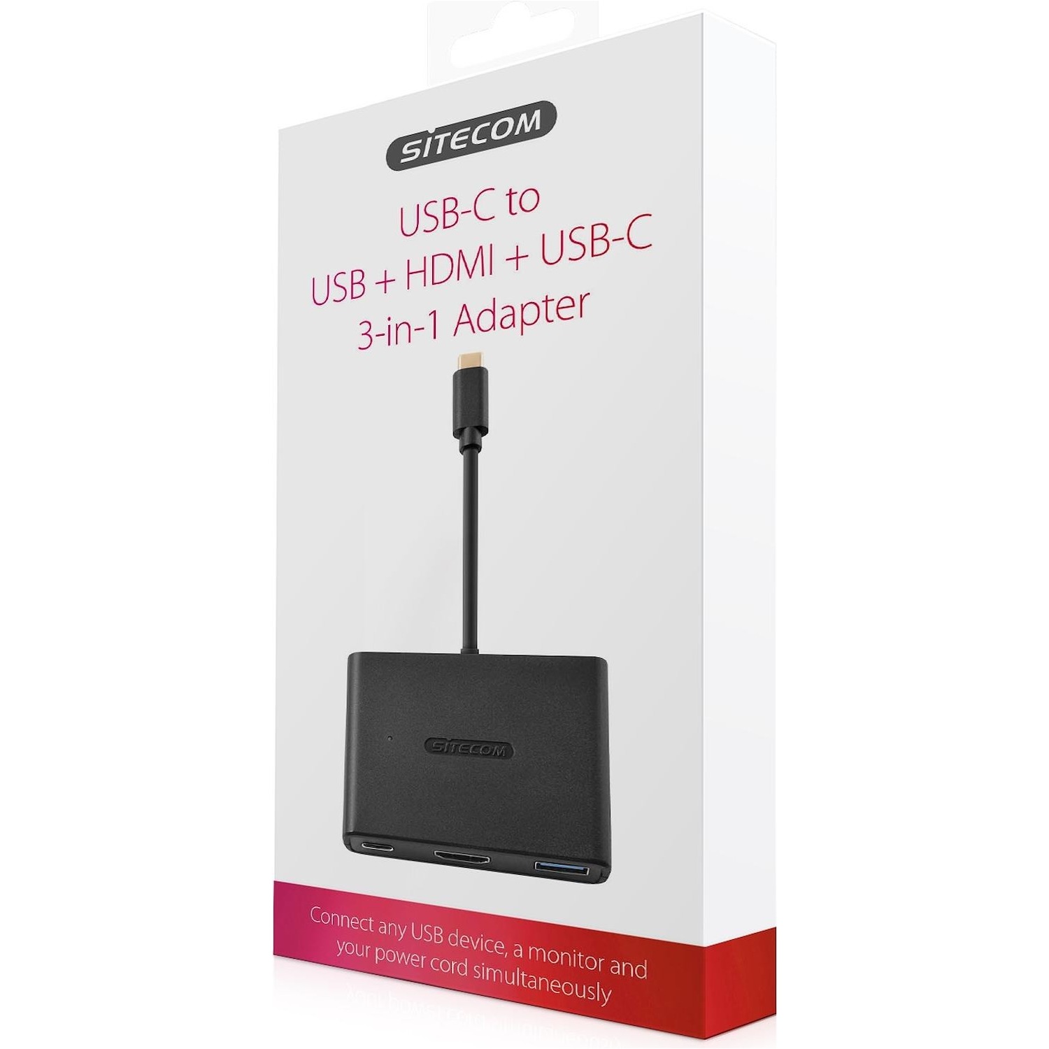 Immagine per Adattatore Sitecom da USB-C a USB HDMI con USB-C  3in1 da DIMOStore