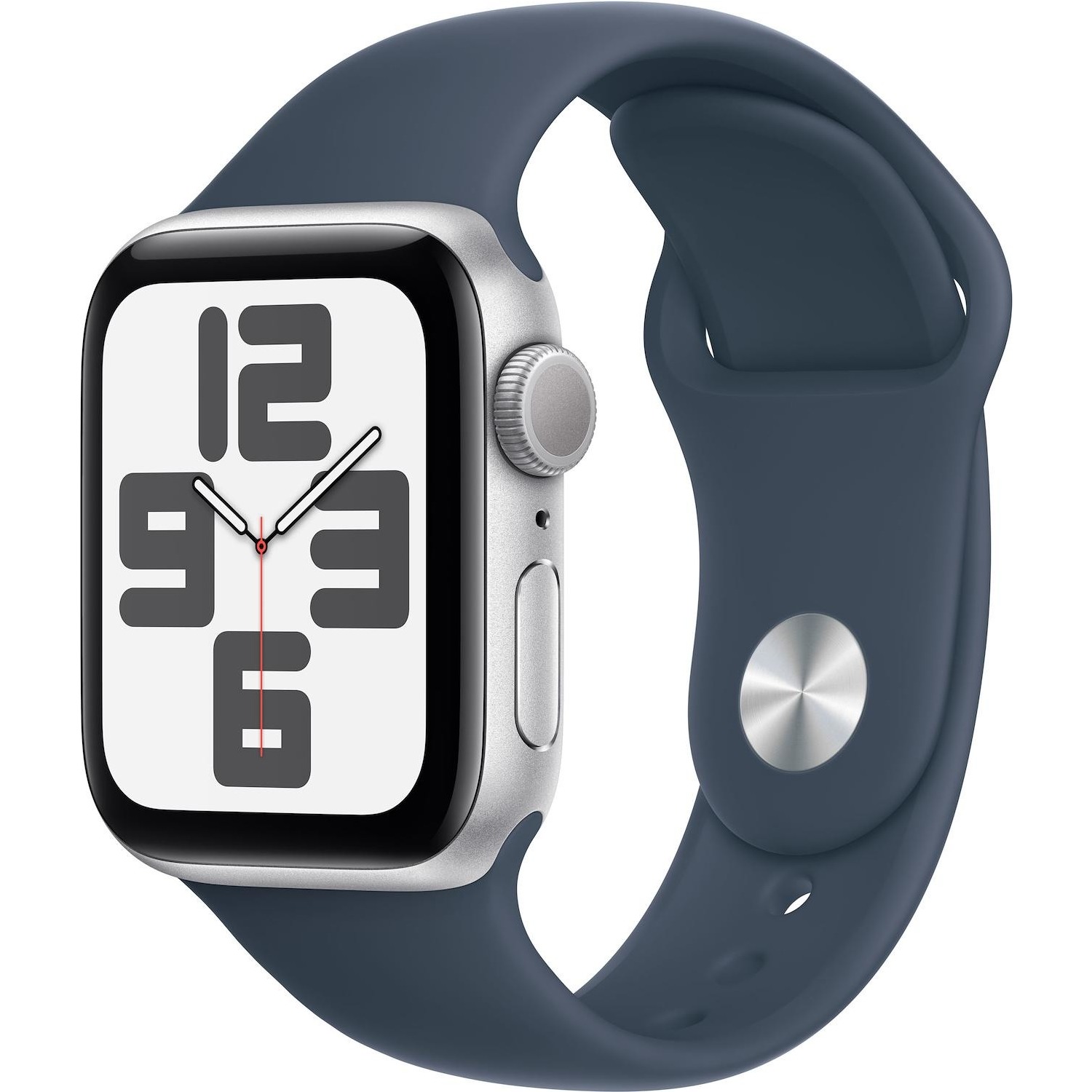 Immagine per Apple Watch SE GPS 40mm Alluminio Silver con cinturino Sport Band Storm Blue - S/M da DIMOStore