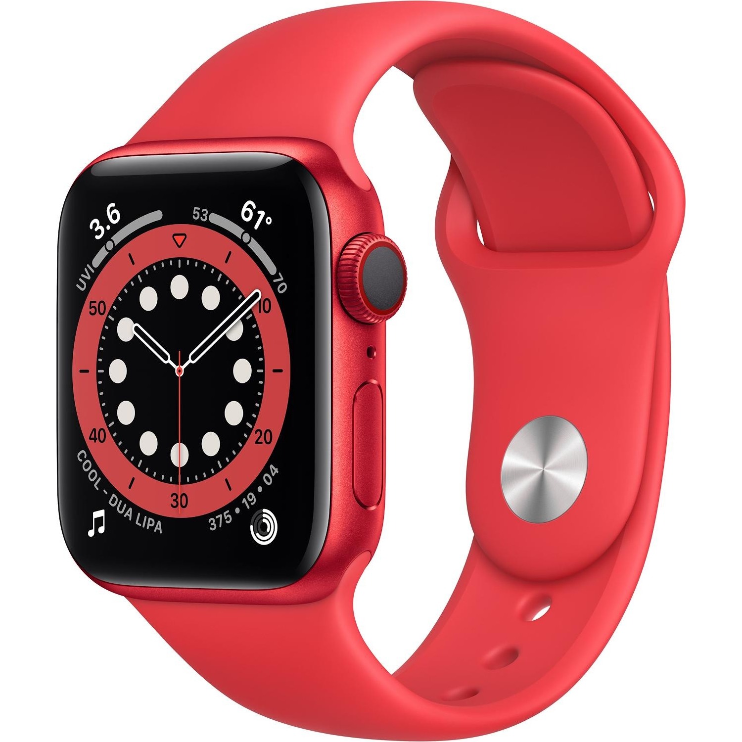 Immagine per Apple Watch Serie 6 GPS Cassa in Alluminio 40mm rossa con Cinturino Sport rosso da DIMOStore