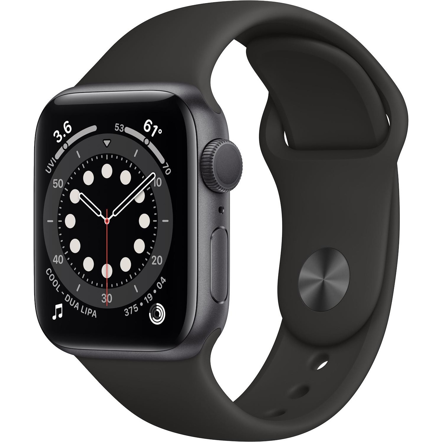 Immagine per Apple Watch Serie 6 GPS Cassa in Alluminio 40mm space gray con Cinturino Sport nero da DIMOStore