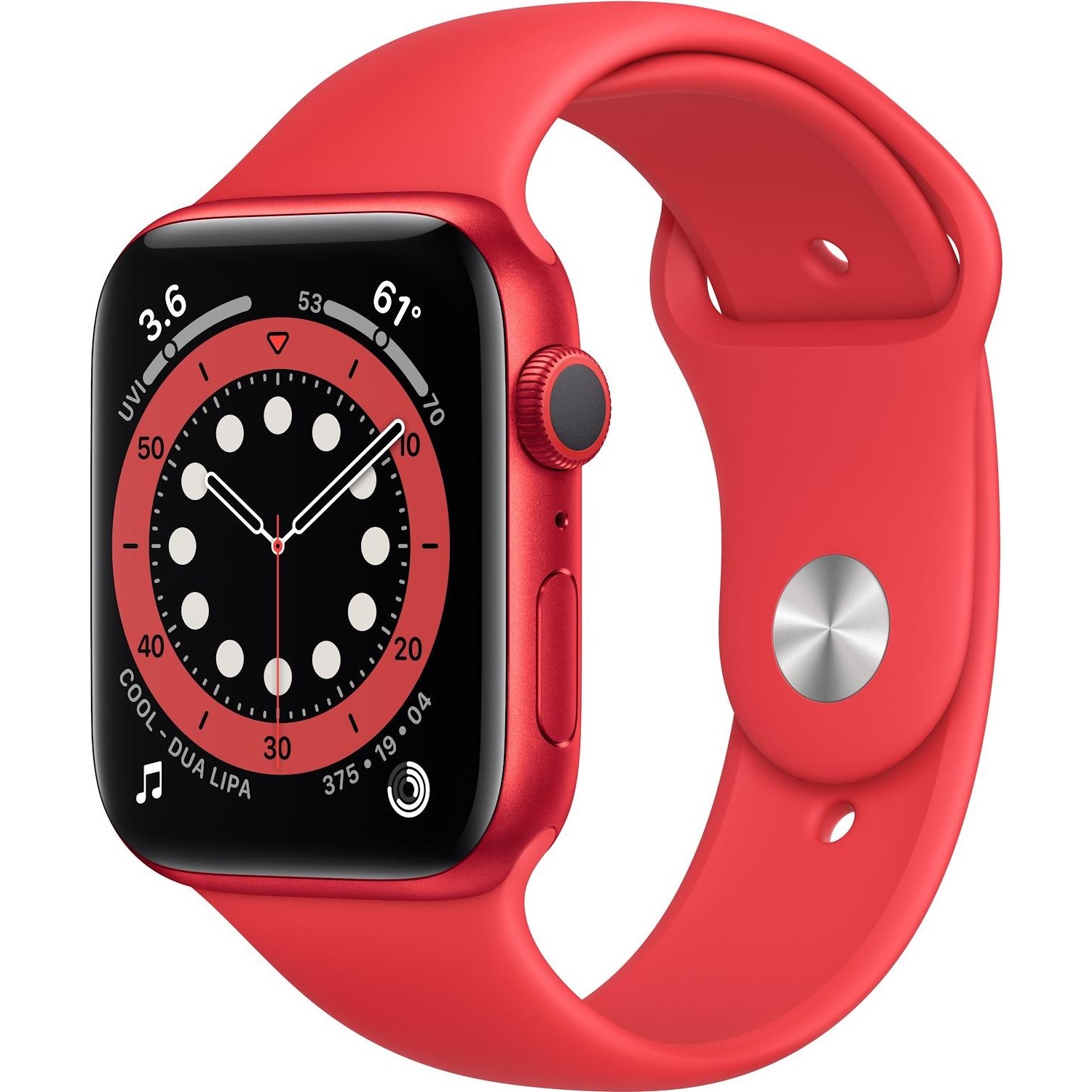 Immagine per Apple Watch Serie 6 GPS Cassa in Alluminio 44mm rossa con Cinturino Sport rosso da DIMOStore