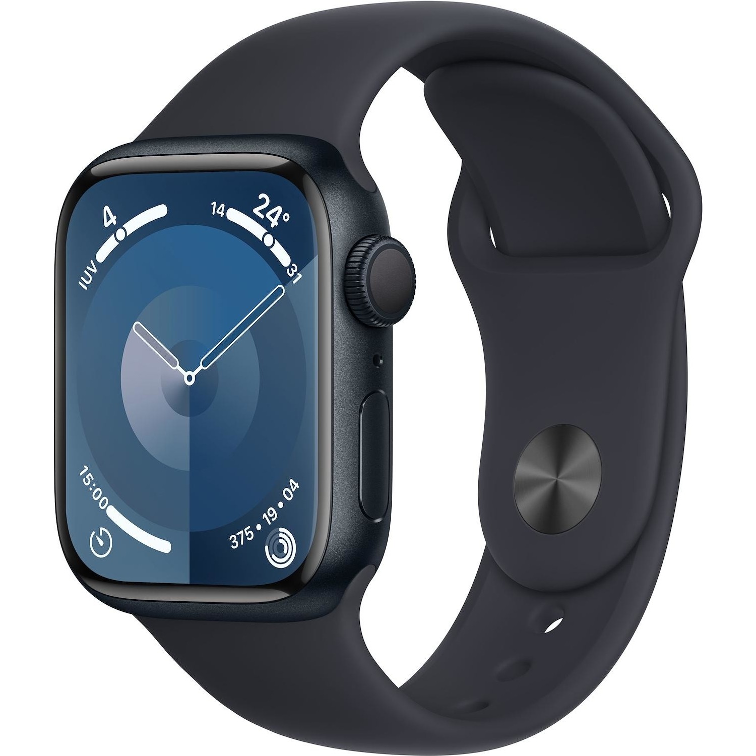 Immagine per Apple Watch Serie 9 GPS 41mm Alluminio Midnight con cinturino sport Midnight - M/L da DIMOStore