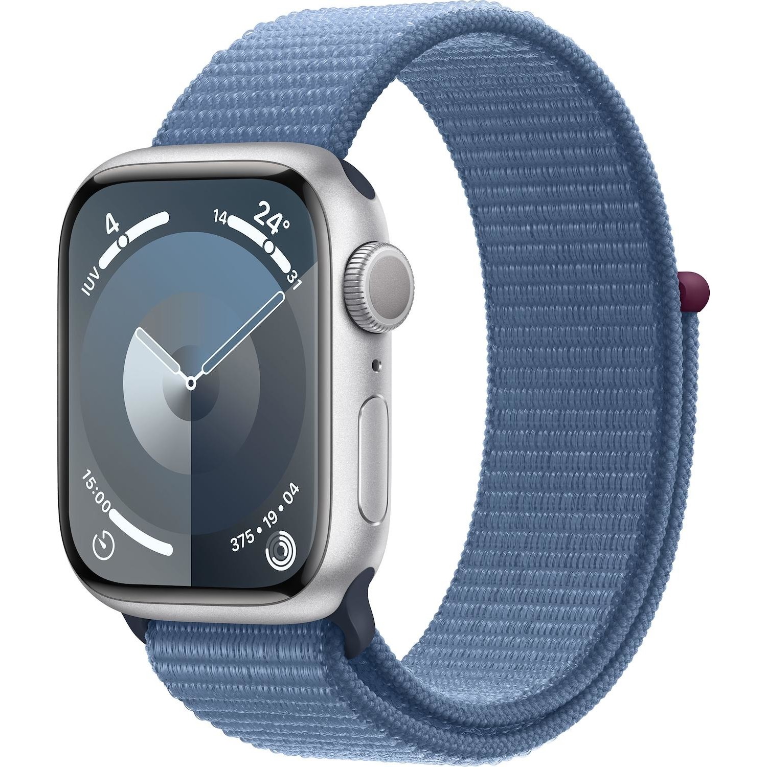 Immagine per Apple Watch Serie 9 GPS 41mm Alluminio Silver con cinturino Sport Loop Winter Blue da DIMOStore