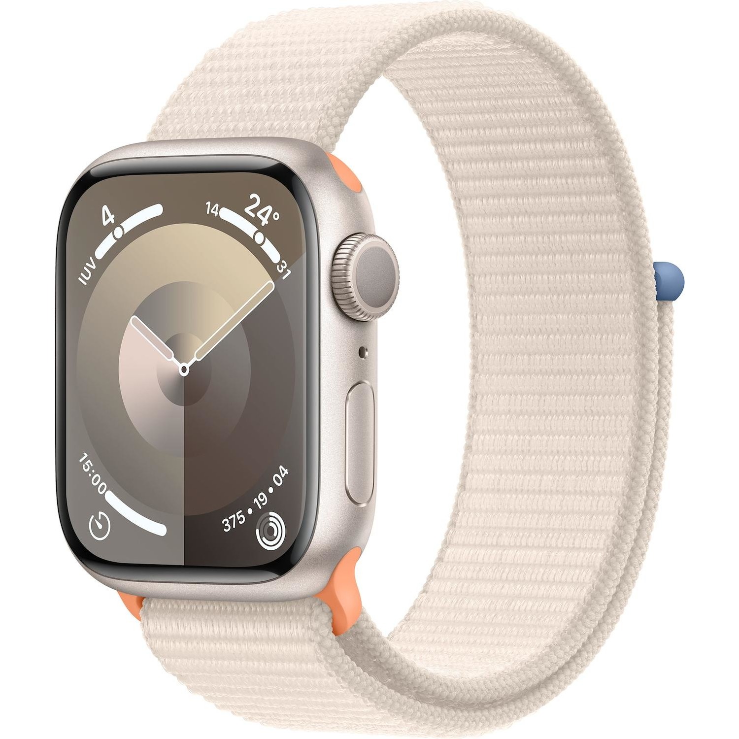 Immagine per Apple Watch Serie 9 GPS 41mm Alluminio Starlight con cinturino starlight Sport Loop da DIMOStore