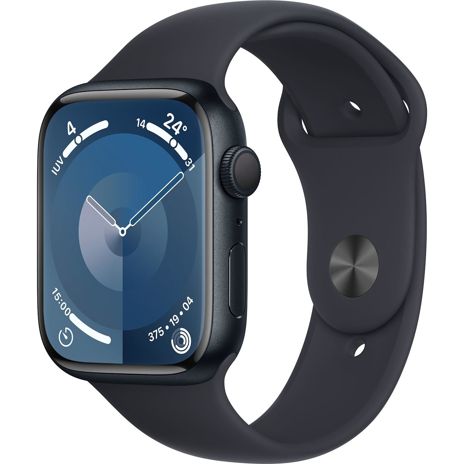 Immagine per Apple Watch Serie 9 GPS 45mm Alluminio Midnight con cinturino Sport Band Midnight - M/L da DIMOStore