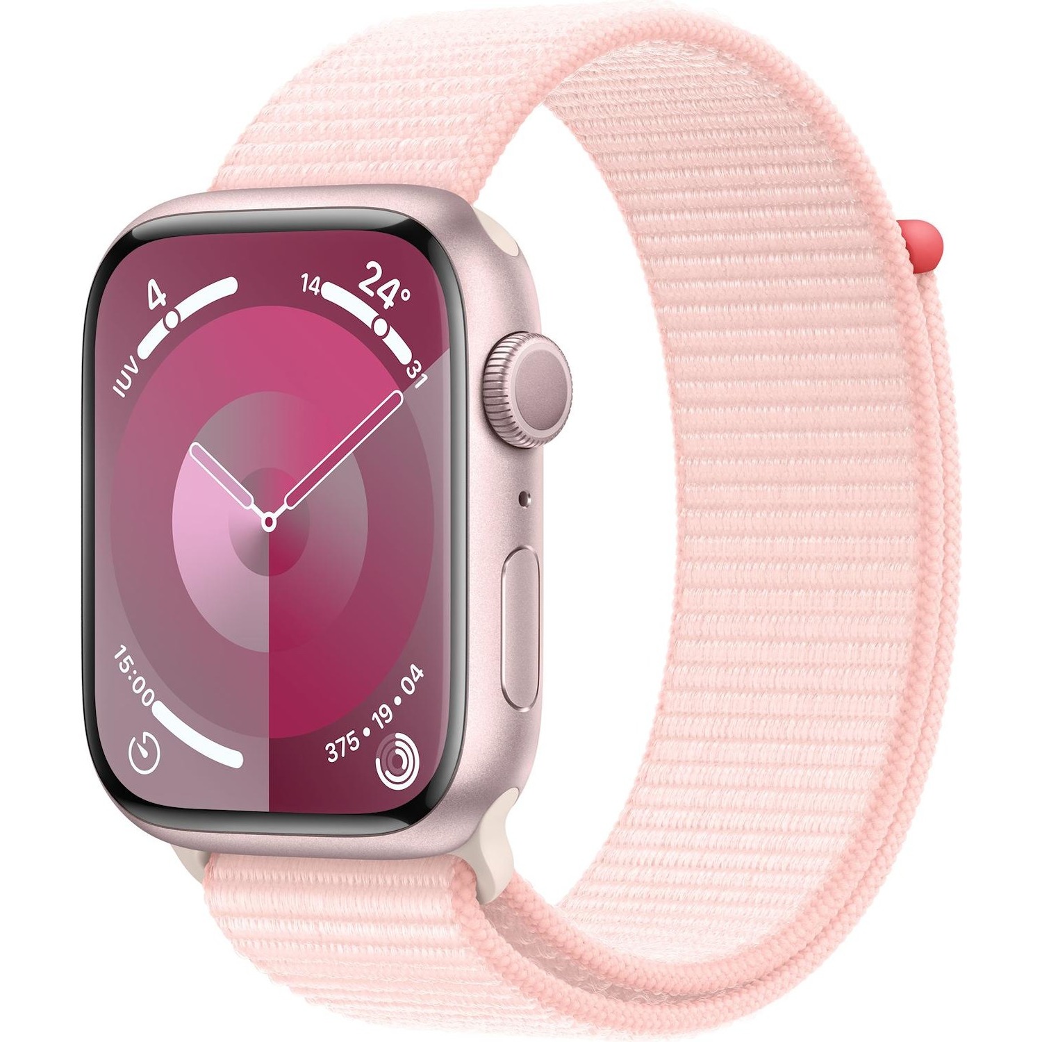 Immagine per Apple Watch Serie 9 GPS 45mm Alluminio Pink con cinturino Sport Loop Light Pink da DIMOStore