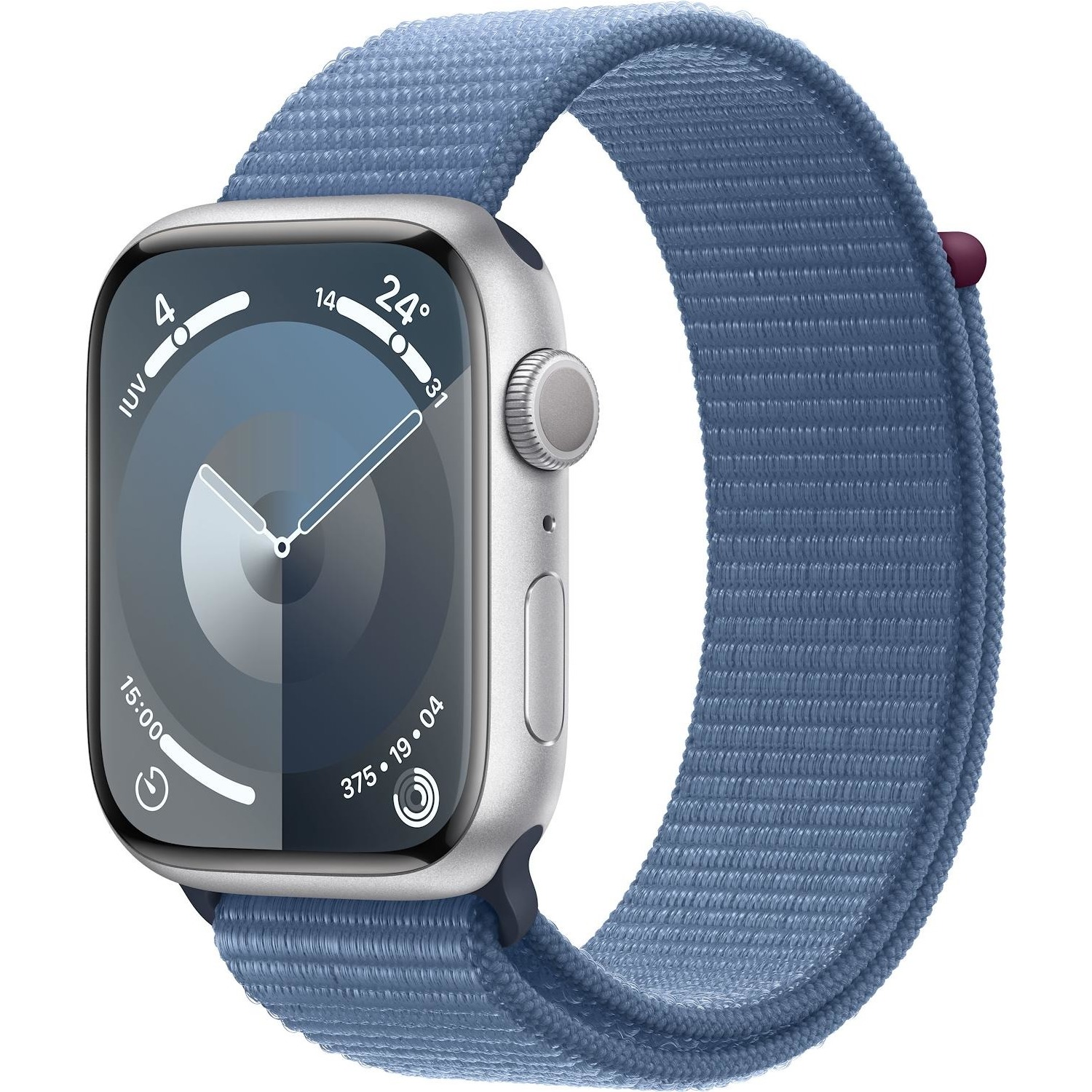 Immagine per Apple Watch Serie 9 GPS 45mm Alluminio Silver con cinturino Sport Loop Winter Blue da DIMOStore