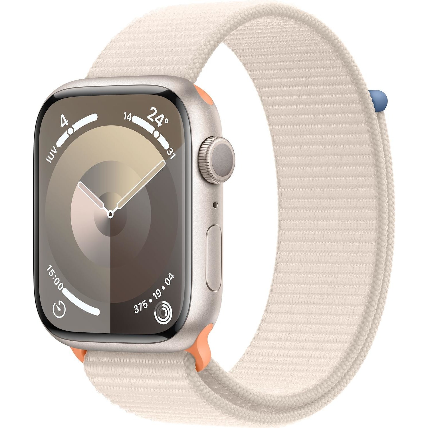 Immagine per Apple Watch Serie 9 GPS 45mm Alluminio Starlight con cinturino Sport Loop starlight da DIMOStore