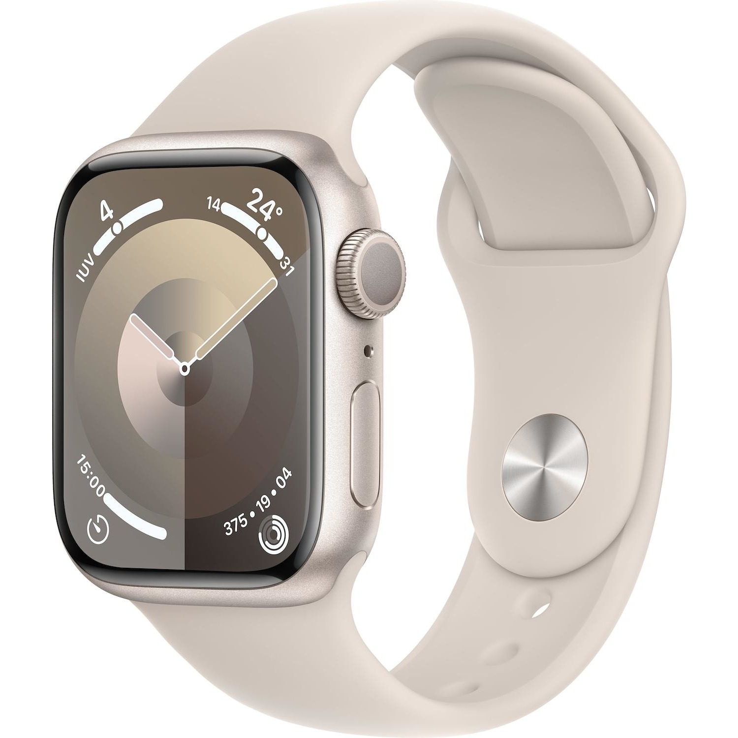 Immagine per Apple Watch Series 9 GPS 41mm Alluminio Starlight con cinturino sport starlight - M/L da DIMOStore