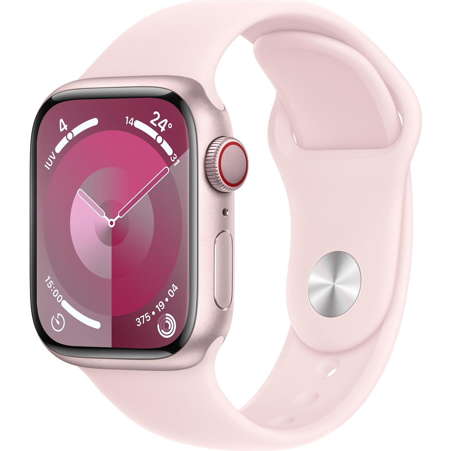 Immagine per Apple Watch Series 9 GPS + Cellular 41mm Pink     Alluminio con cinturino Sport Band Light Pink - M/ da DIMOStore
