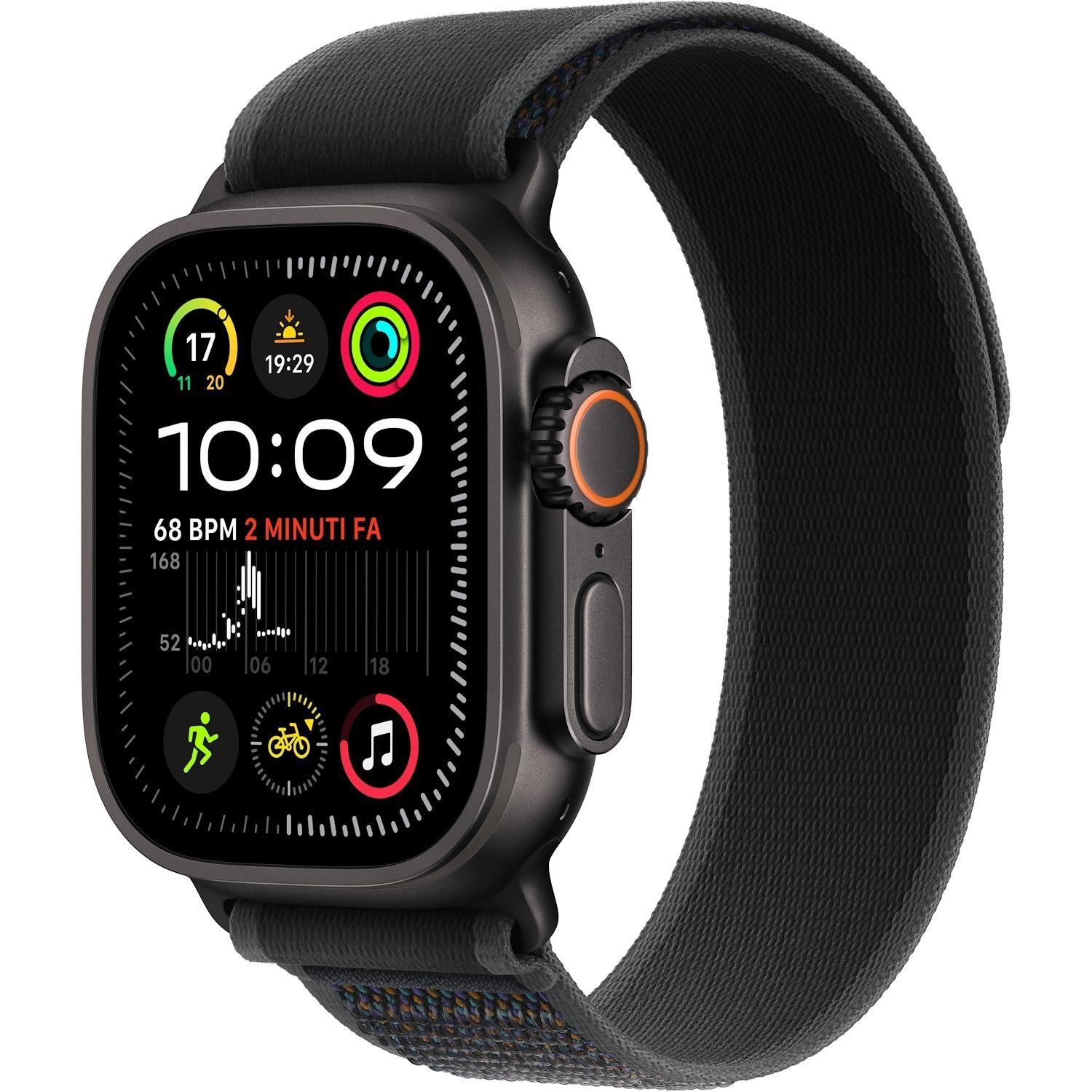 Immagine per Apple Watch Ultra 2 GPS + Cellular 49mm con cassa Titanio nero e Black Trail Loop - S/M da DIMOStore