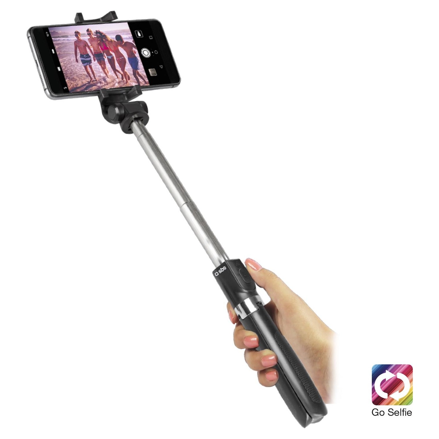 Immagine per Asta selfie SBS funzione tripod wireless, con telecomando e pouch inclusi da DIMOStore