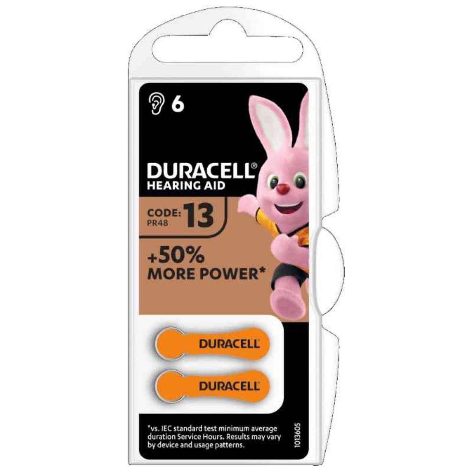 Immagine per Batteria pila Duracell Easy TAB 13 acustica       arancio  blister 6pz da DIMOStore