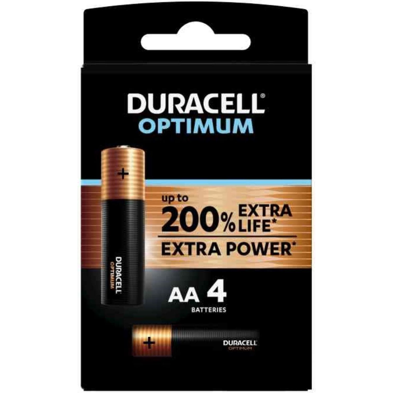 Immagine per Batteria pila stilo alcalina Duracell Optimum AA  blister 4pz da DIMOStore
