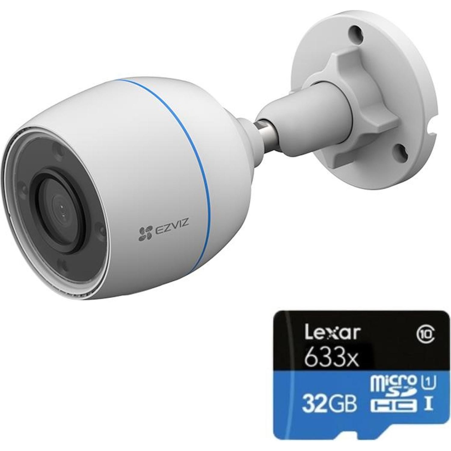Immagine per Cam Ezviz C3TN color + MicroSD 32GB da esterno bianco da DIMOStore