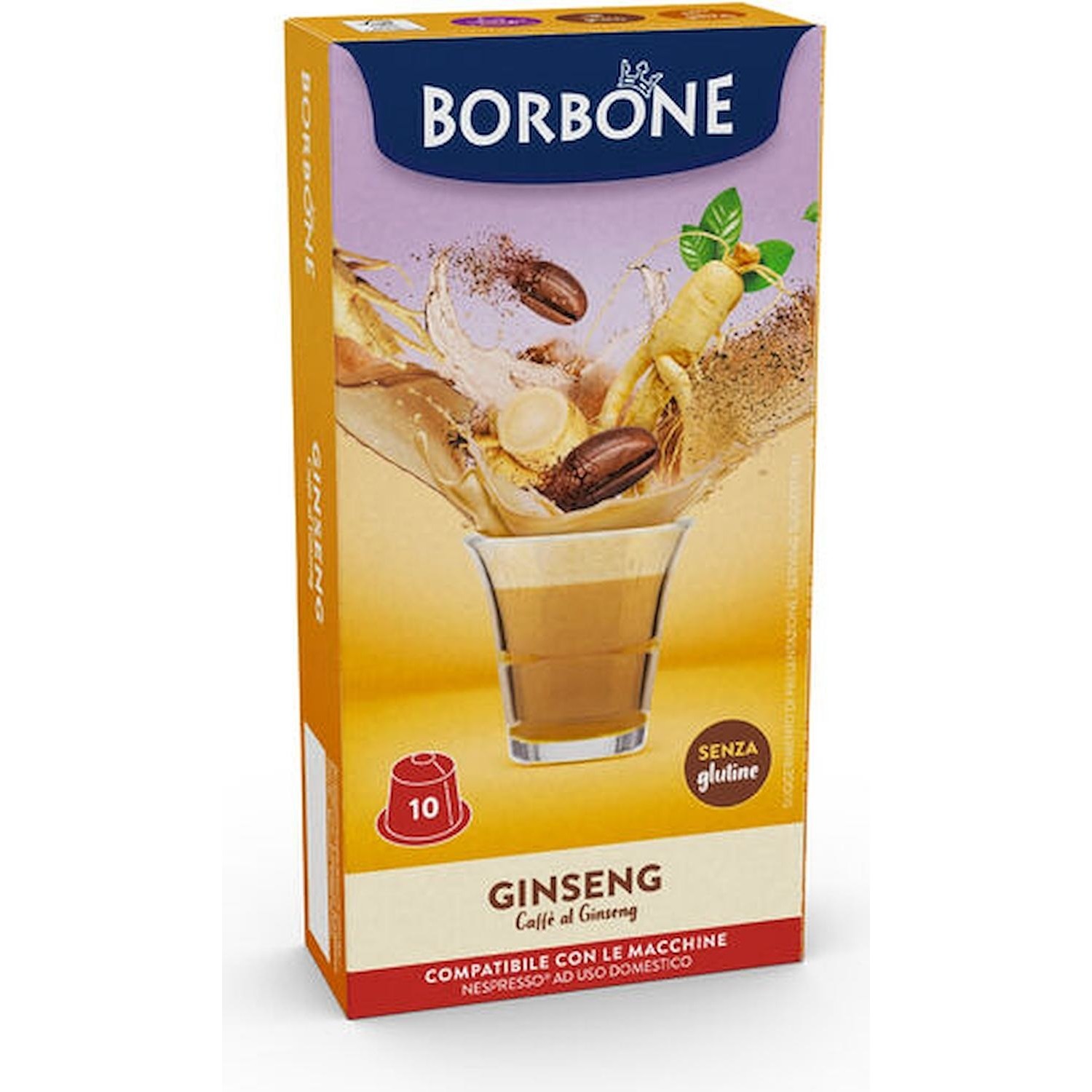 Immagine per Capsule Caffe' Borbone Ginseng 10 capsule Compatibile Nespresso da DIMOStore