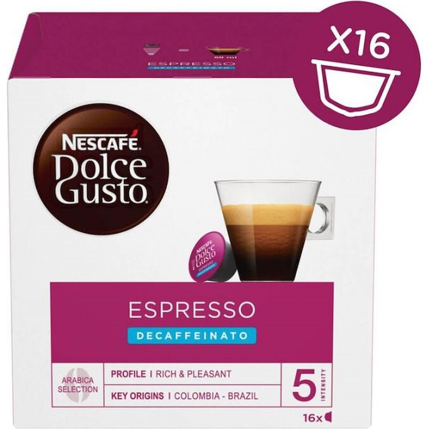 Immagine per Capsule Caffe' Dolce Gussto Espresso Decaffeinato 16 capsule da DIMOStore