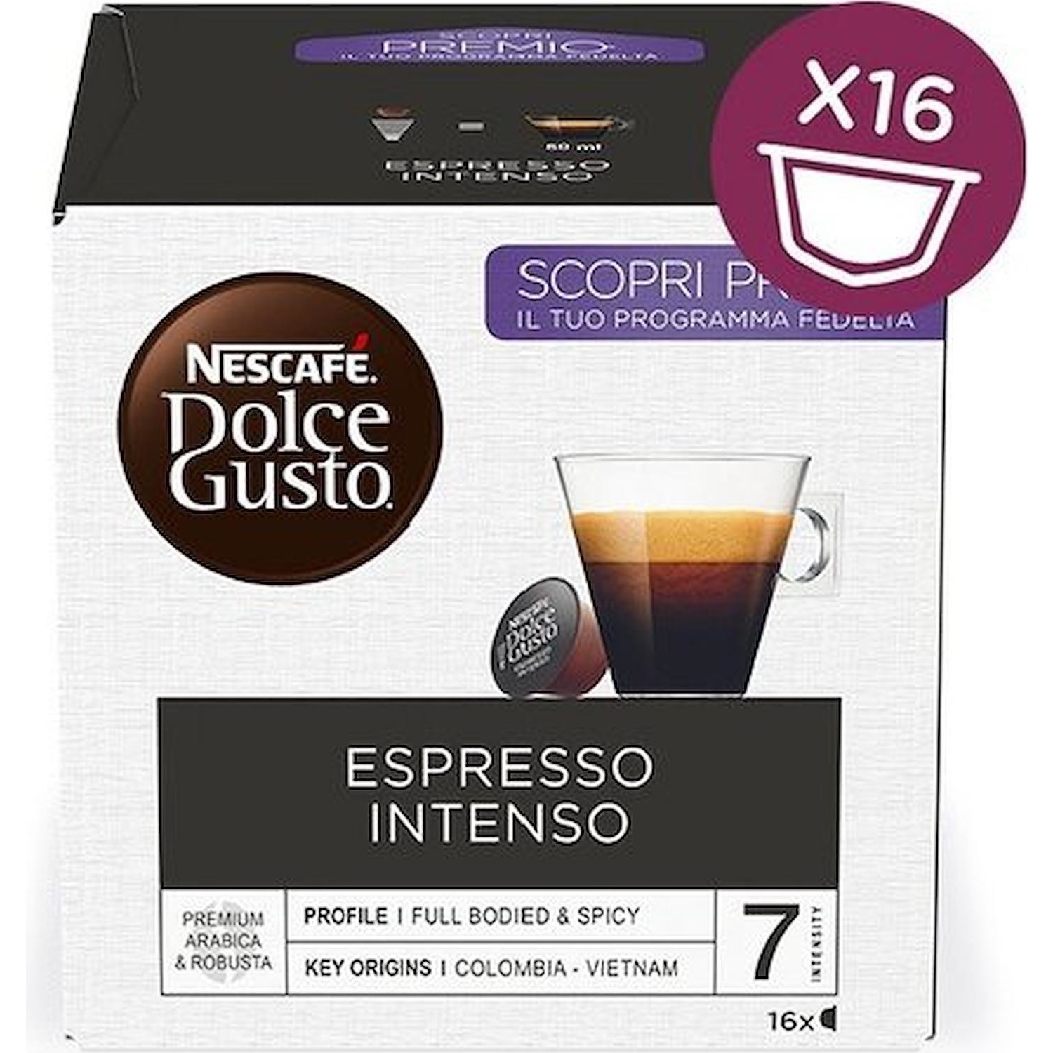 Immagine per Capsule Caffe' Dolce Gusto Espresso Intenso Decaffeinato 16 capsule da DIMOStore