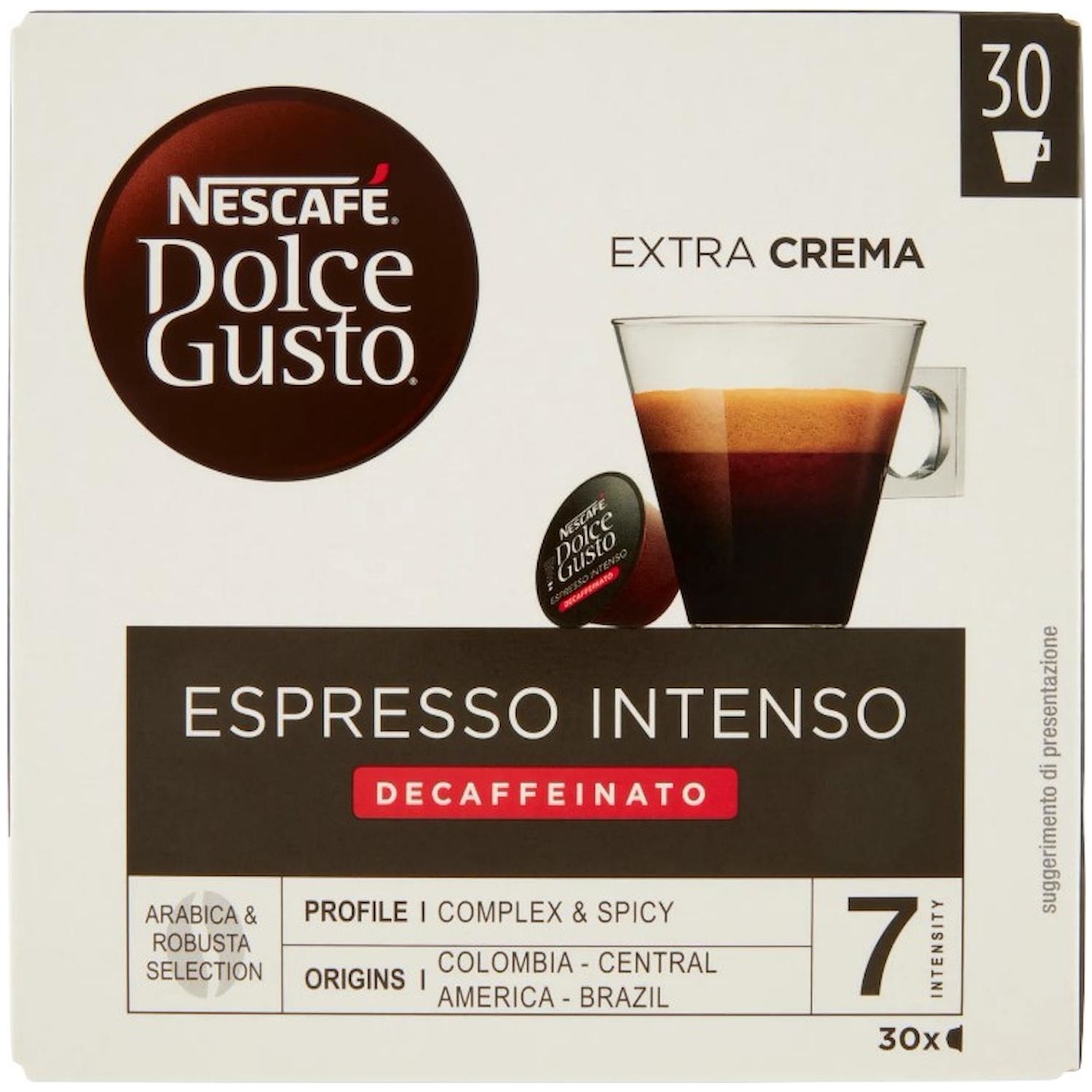 Immagine per Capsule Caffe' Dolce Gusto Espresso Intenso Decaffeinato 30 capsule da DIMOStore