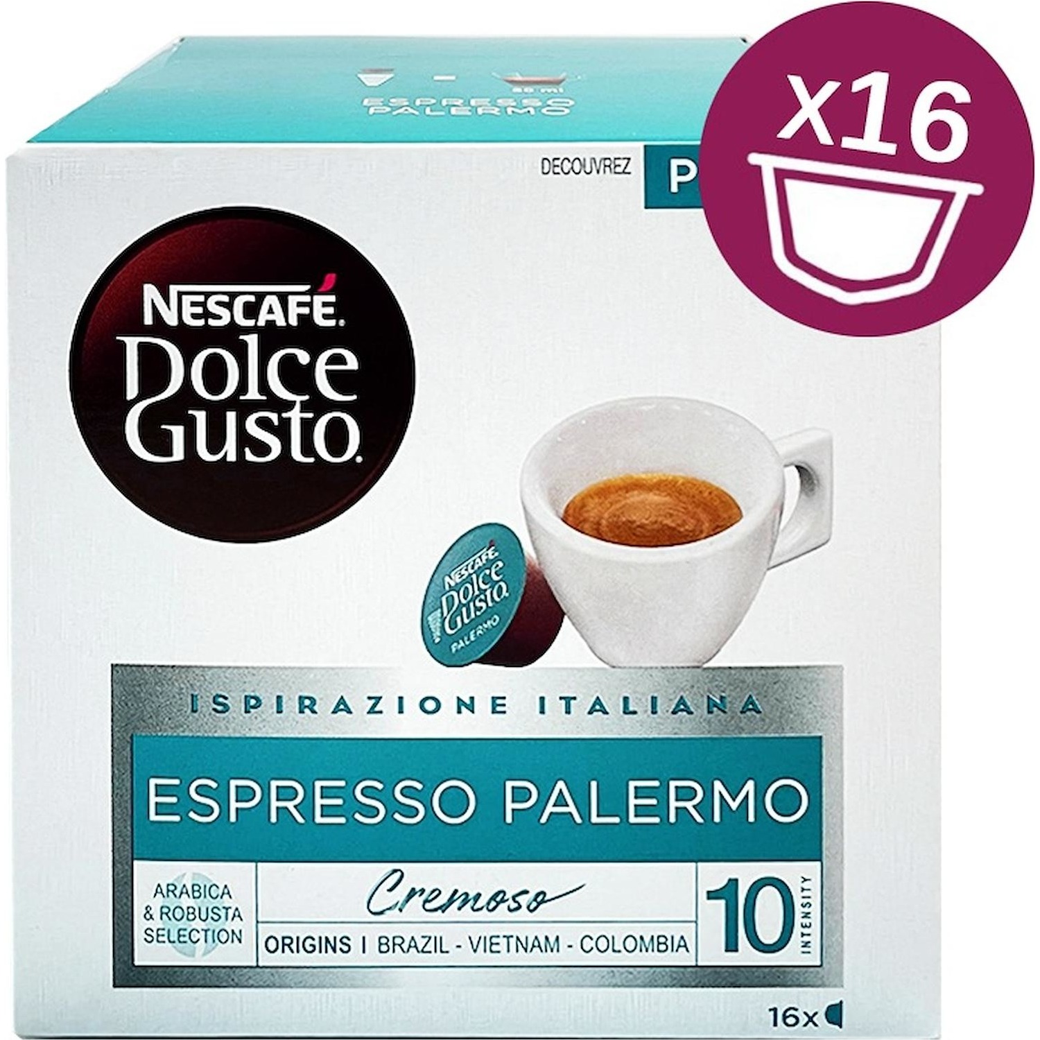 Capsule Caffe' Dolce Gusto Espresso Palermo 16 capsule - DIMOStore