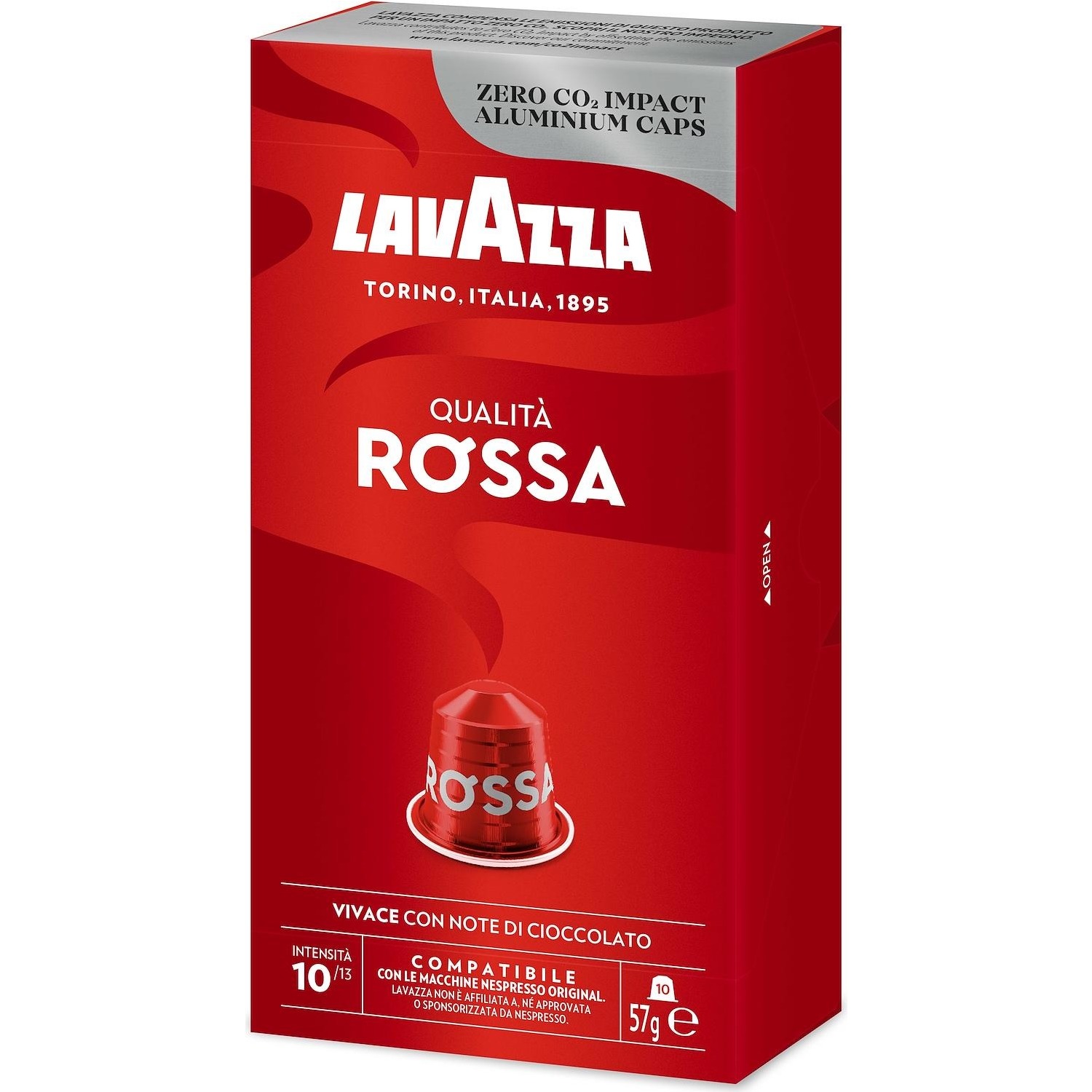 Capsule Caffe' Lavazza Nespresso Qualita' Rossa 10 capsule - DIMOStore