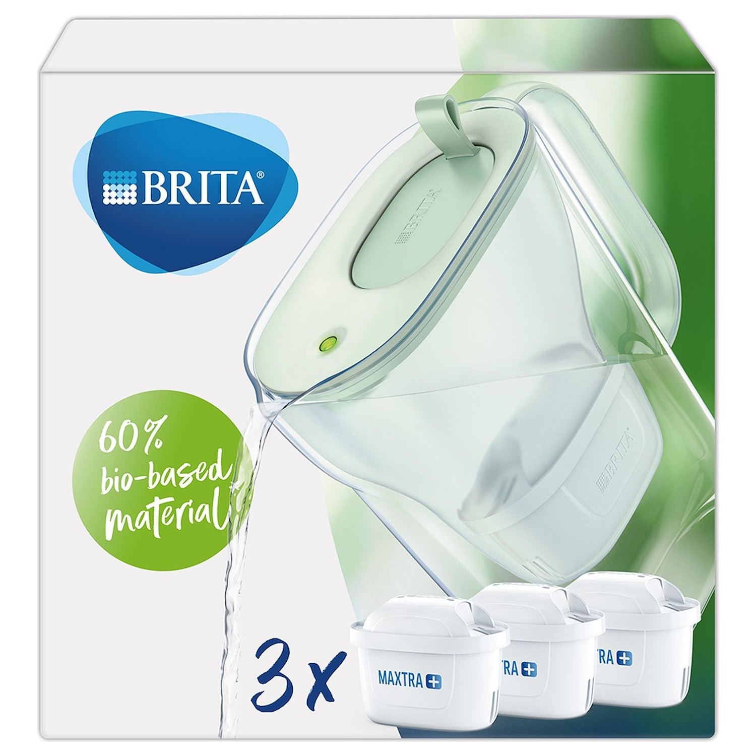 Caraffa Brita Style eco green con 3 filtri inclusi - DIMOStore