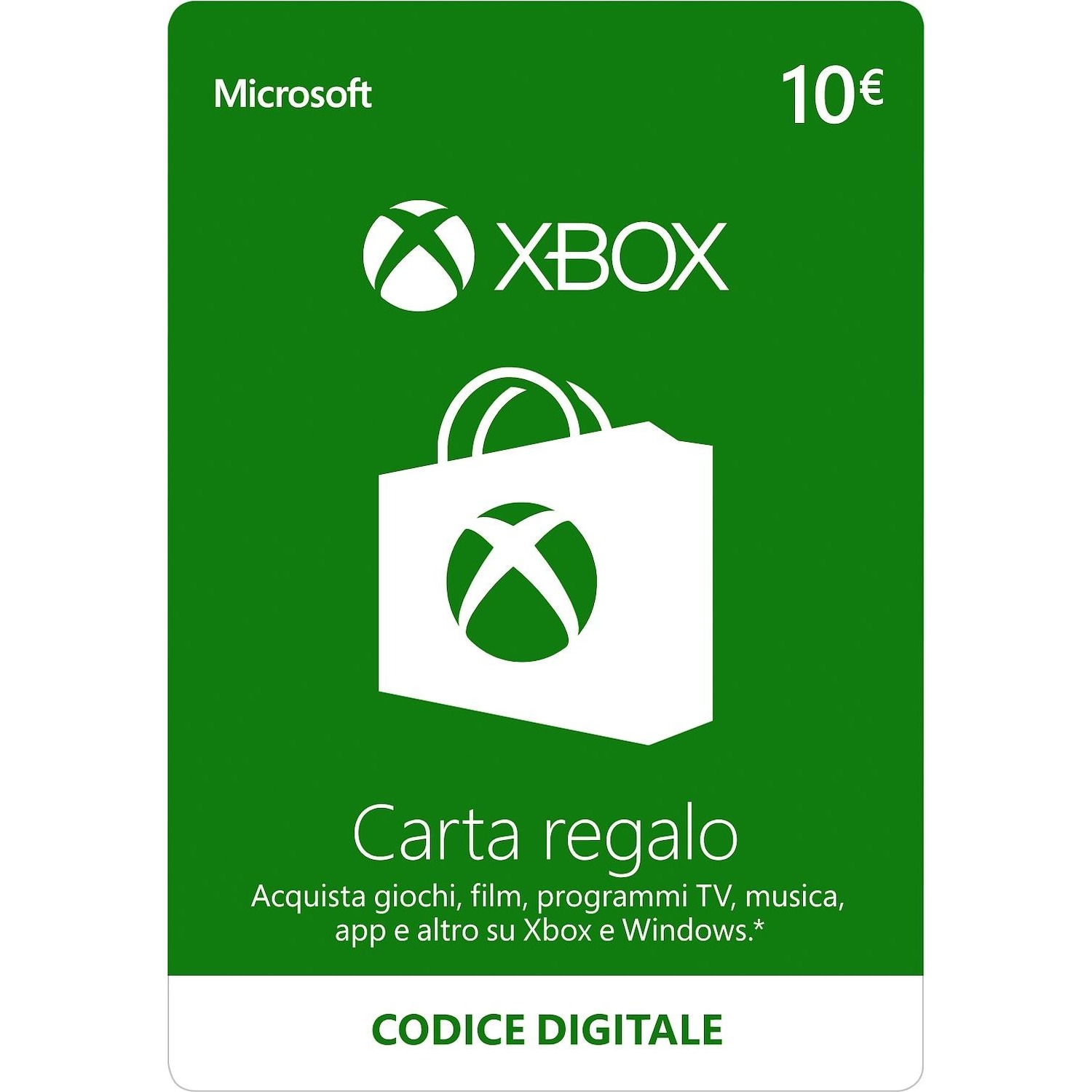 Immagine per Card Regalo Xbox 10 euro - Codice digitale da DIMOStore