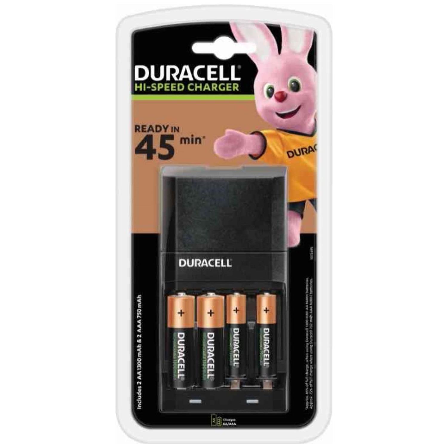 Immagine per Carica batteria Duracell Fast 45 minuti con 2AA e 2AAA da DIMOStore