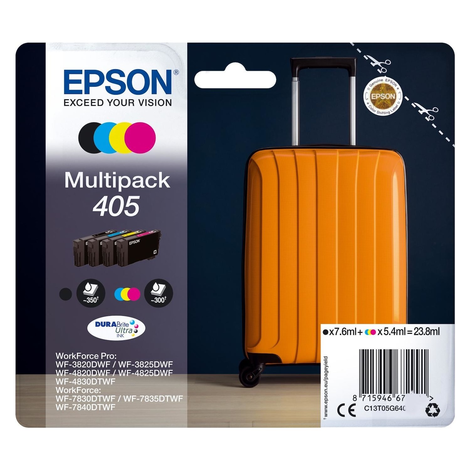 Immagine per Cartuccia Epson multipack 405 valigia             per SWF-3825DWF  WF-7835DTWF da DIMOStore