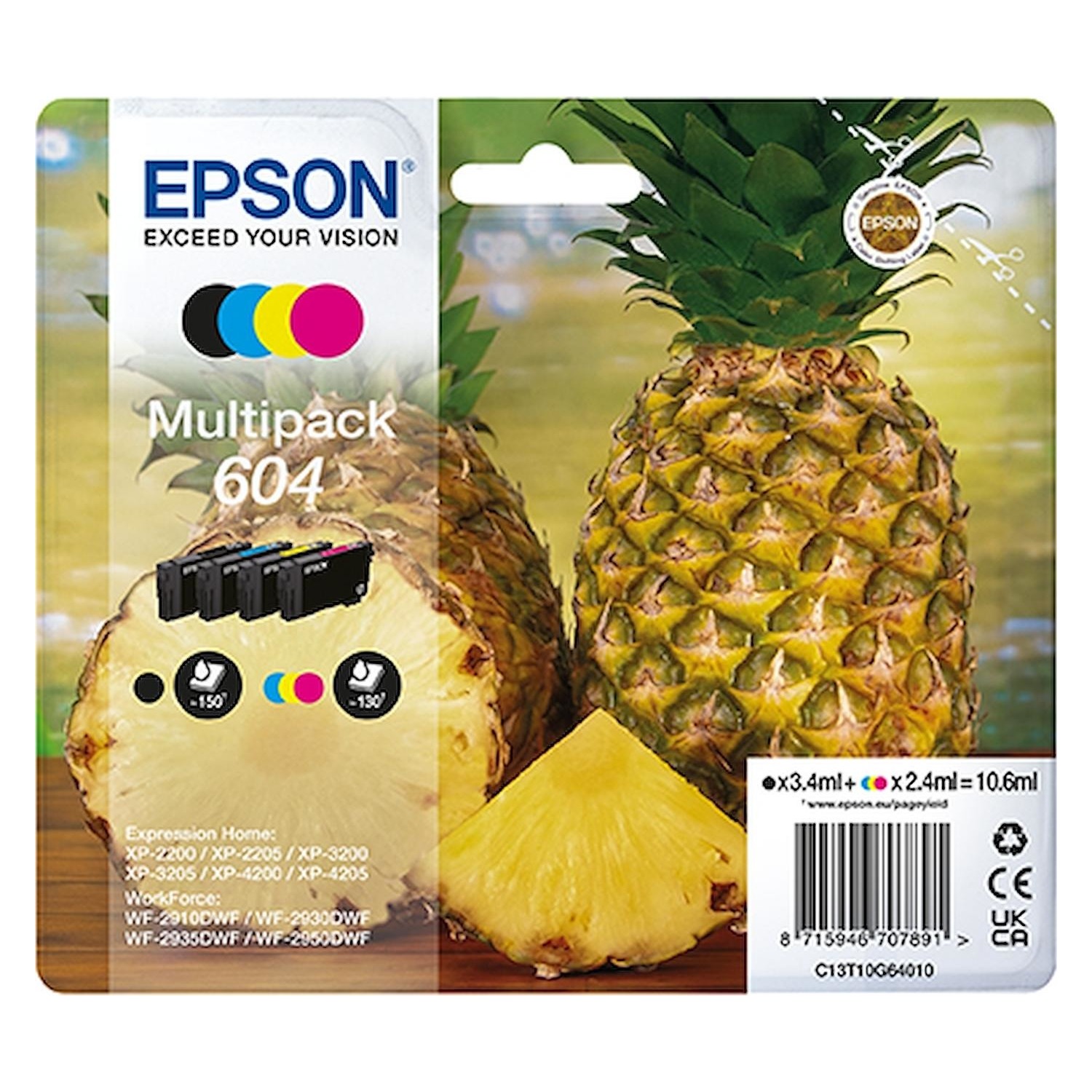 Immagine per Cartuccia multipack Epson serie ananas 604        4 colori da DIMOStore