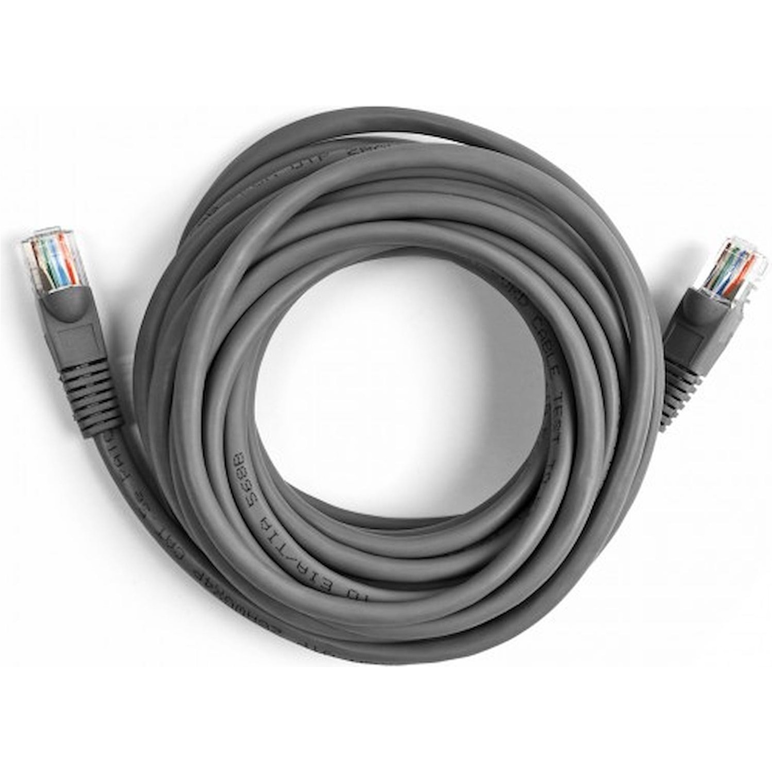 Immagine per Cavo di rete per PC Ekon UTP cat 5e colore grigio, connettori RJ45, lunghezza cavo 5 metri da DIMOStore