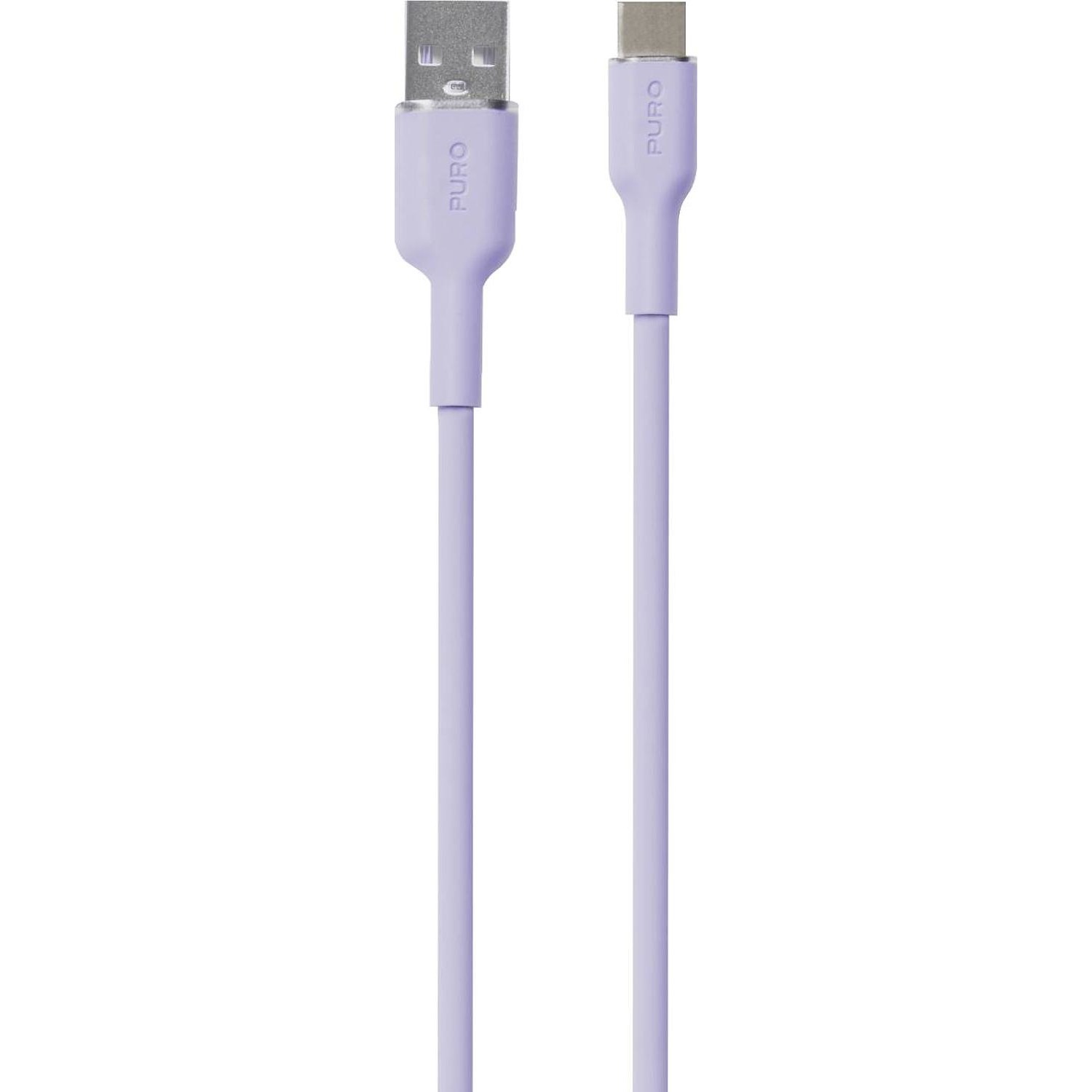 Immagine per Cavo Puro Soft ICON da USB-A a USB-C, 1.5MT lavanda da DIMOStore