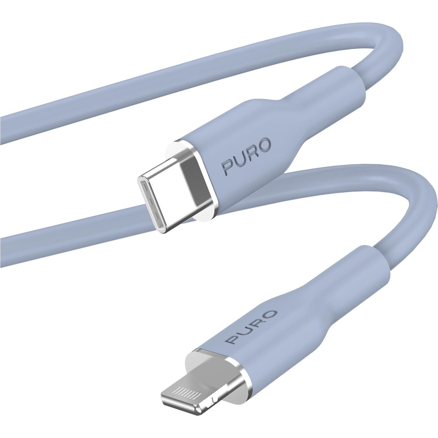 Immagine per Cavo Puro Soft Icon da USB-C a Lightning 1.5 mt   blu chiaro da DIMOStore