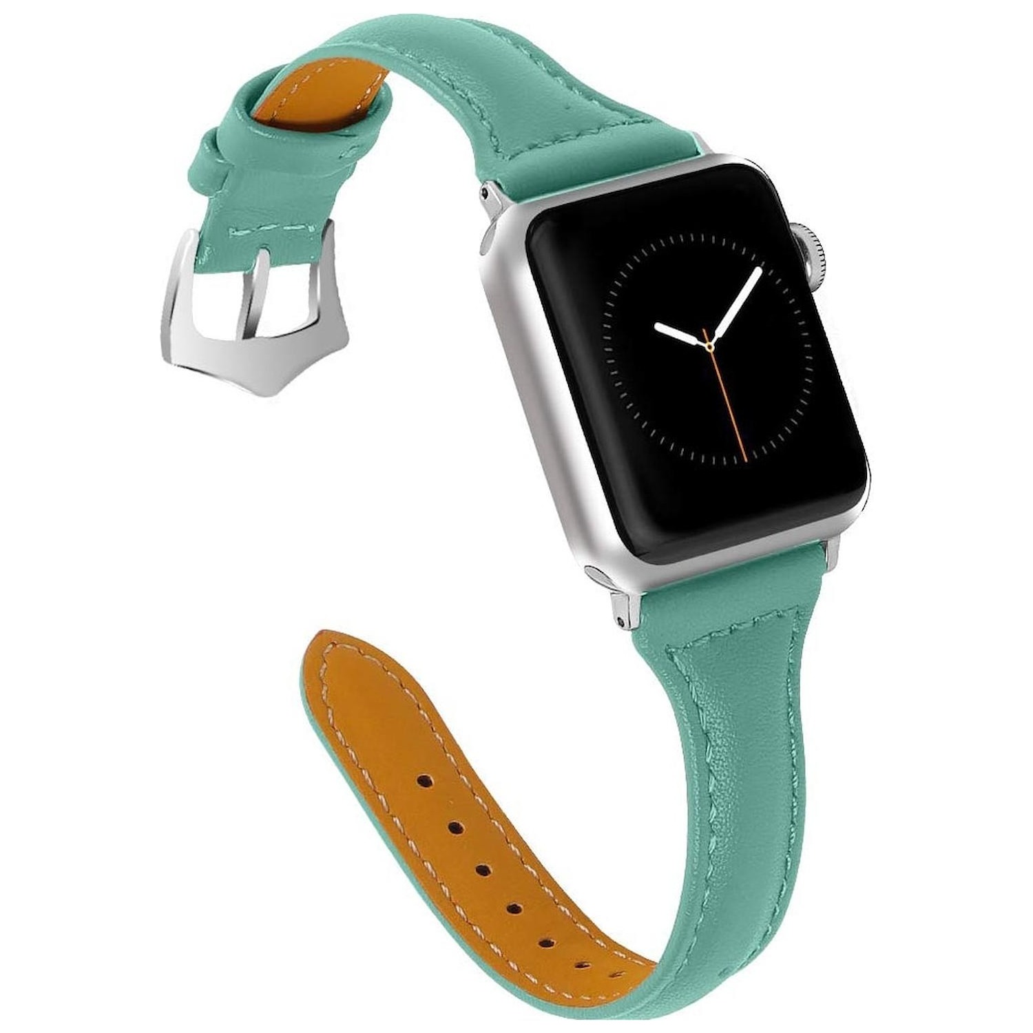 Immagine per Cinturino AAAmaze AMAA0033 per Apple watch 38/40mm in pelle teal azzurro da DIMOStore
