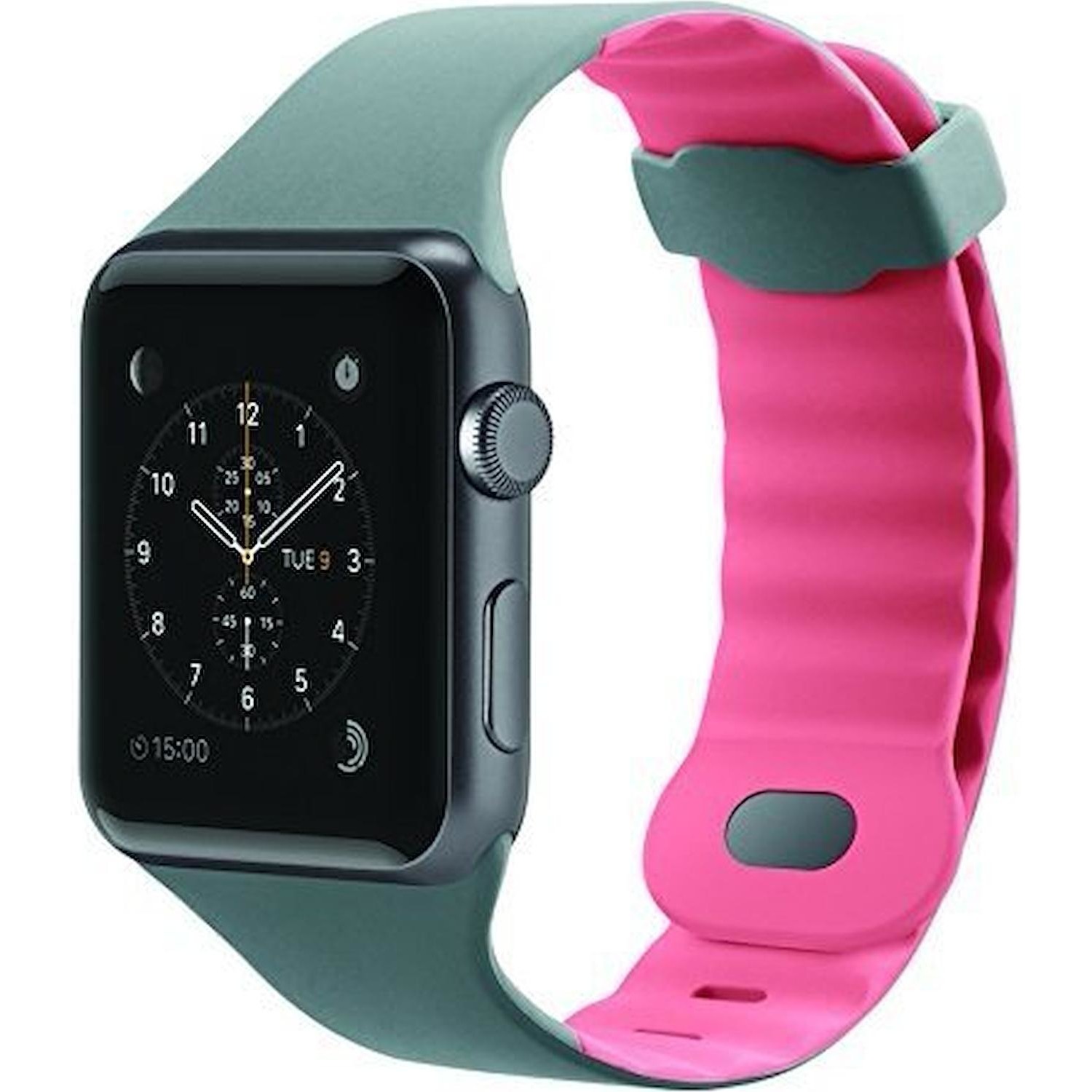 Immagine per Cinturino Belkin sportivo in gomma per Apple Watch 42MM grigio rosa da DIMOStore