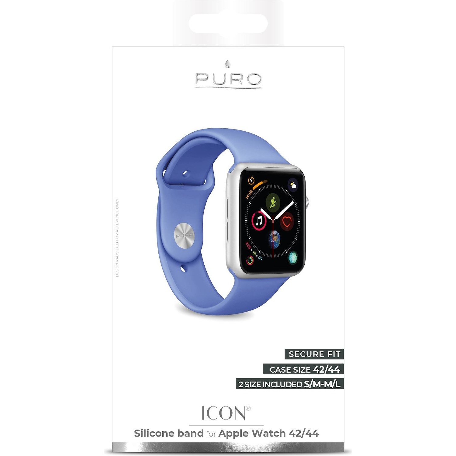 Immagine per Cinturino di ricambio Puro Apple watch 42mm/44mm blu / blue taglie s/m - m/l da DIMOStore