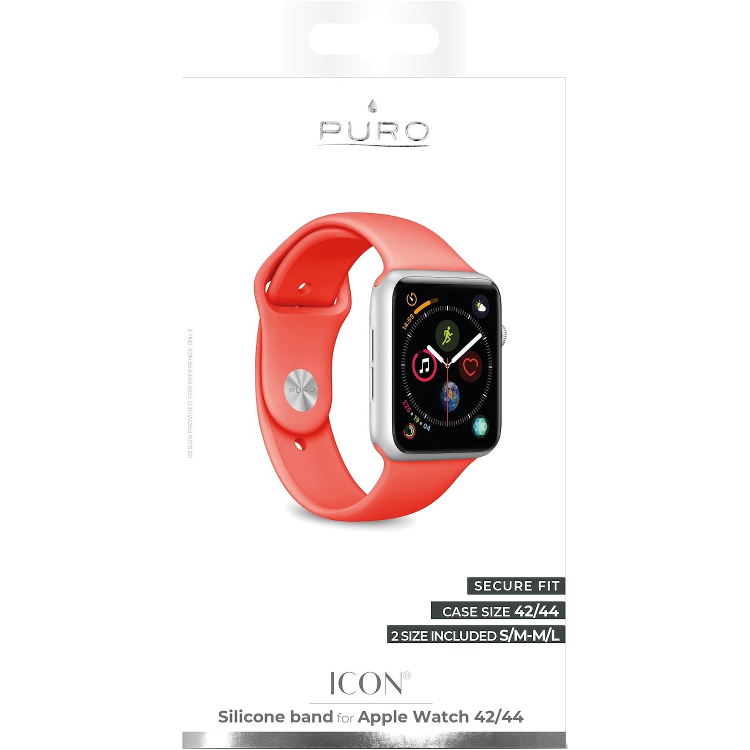 Immagine per Cinturino di ricambio Puro Apple watch 42mm/44mm coral / corallo taglie s/m - m/l da DIMOStore