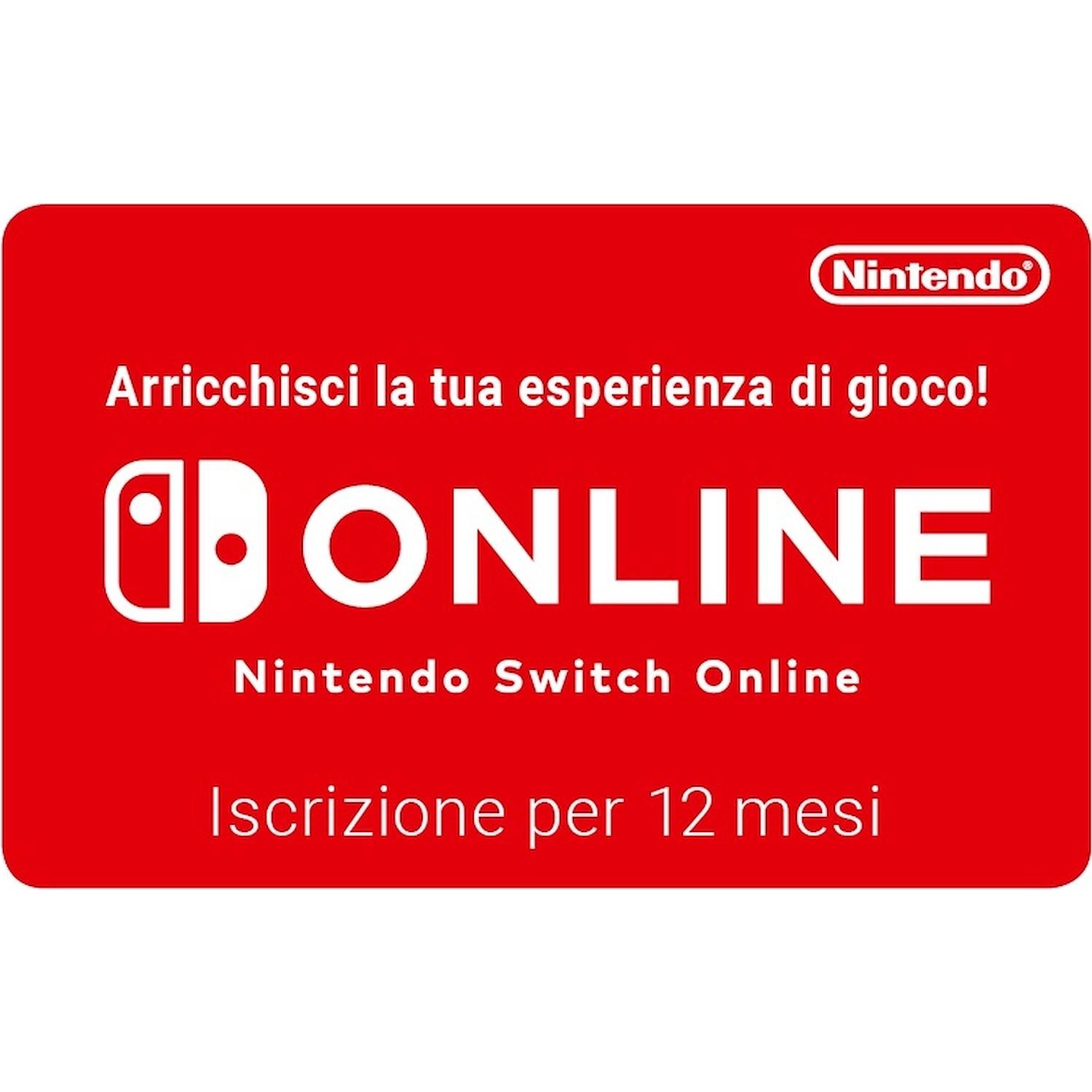 Immagine per Codice digitale per iscrizione per 12 mesi a      Nintendo Switch Online (Valore nel Nintendo eShop da DIMOStore