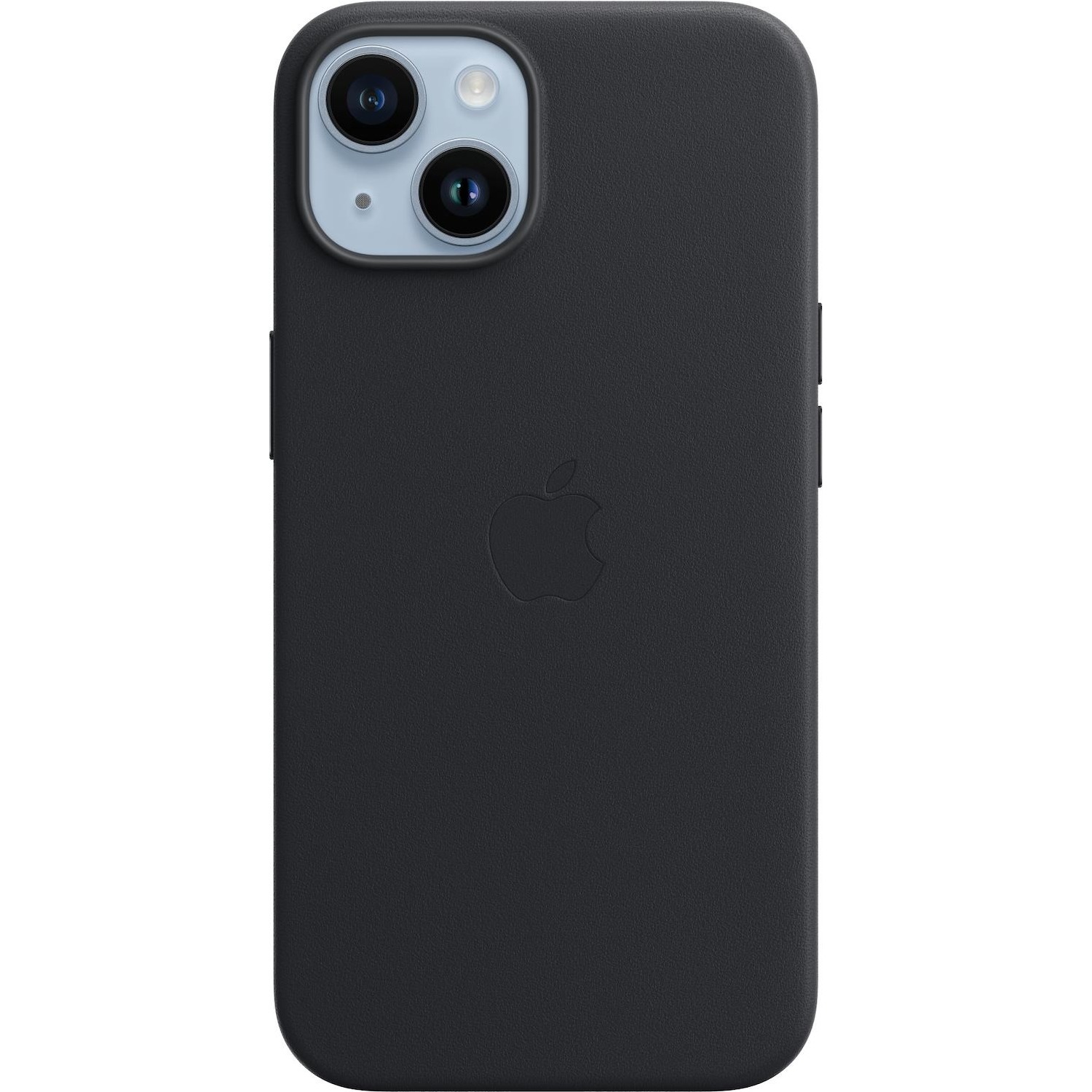 Immagine per Cover Apple per iPhone 14 in pelle midnight nero da DIMOStore