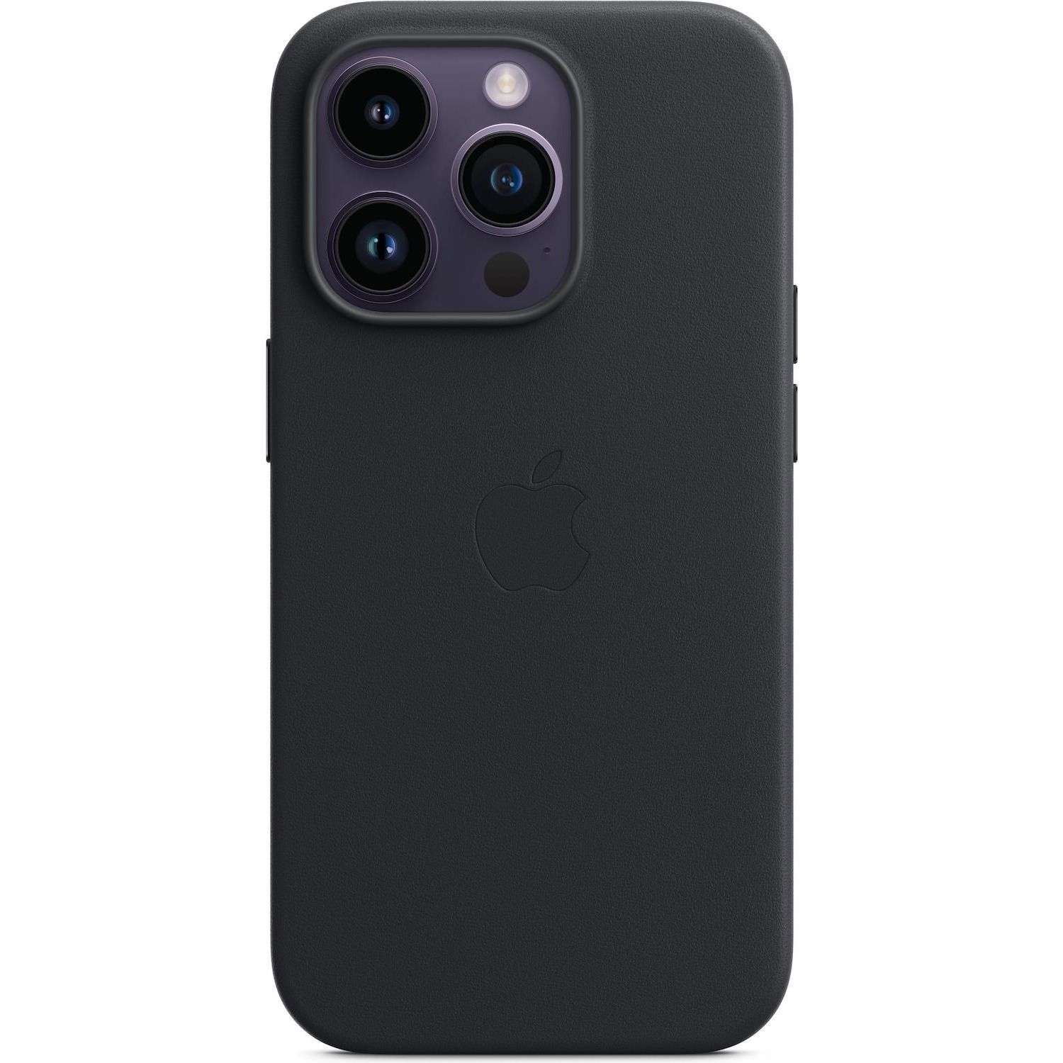 Immagine per Cover Apple per iPhone 14 Pro in pelle midnight nero da DIMOStore