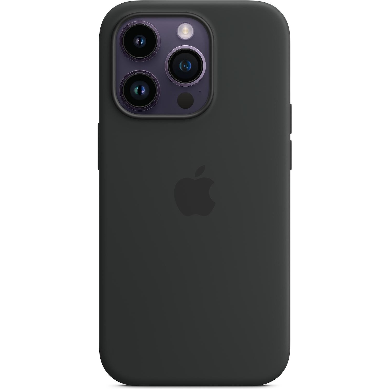 Immagine per Cover Apple per iPhone 14 Pro in silicone midnight nero da DIMOStore