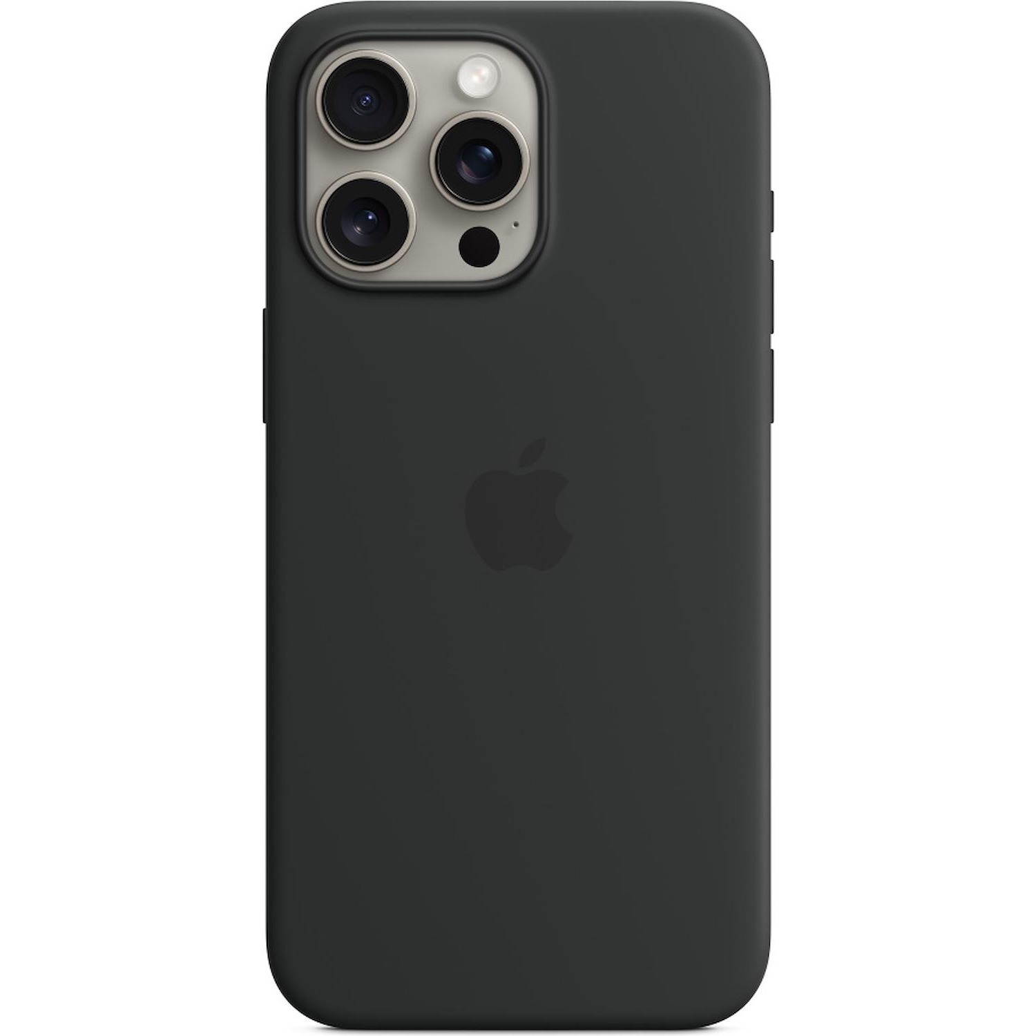 Immagine per Cover iPhone 15 Pro Max Silicone compatibile con MagSafe Black nero da DIMOStore