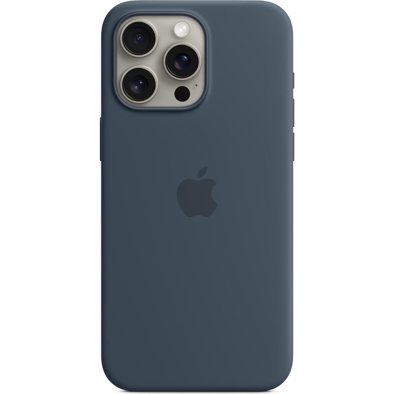 Immagine per Cover iPhone 15 Pro Max Silicone compatibile con MagSafe Storm Blue da DIMOStore