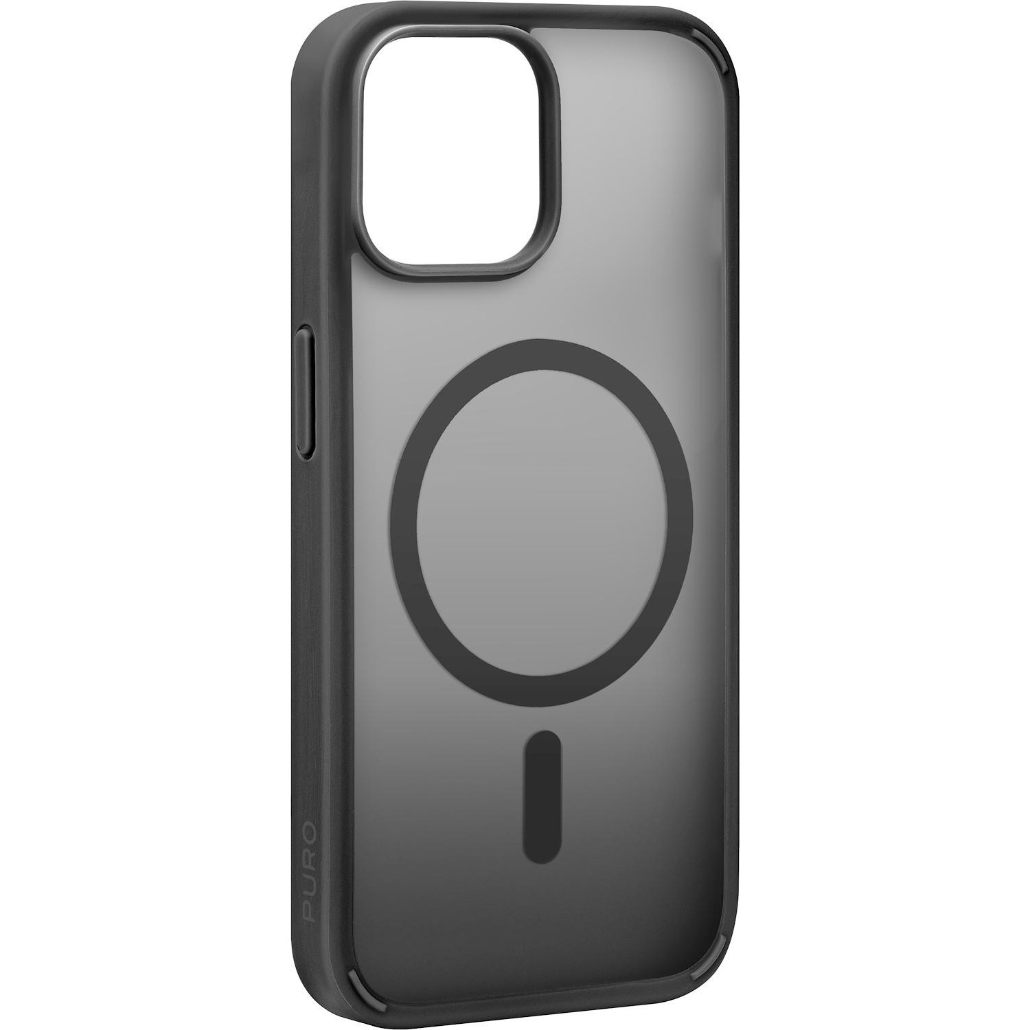 Immagine per Cover Puro in TPU con magneti integrati ed effettogradiente per iPhone 15 colore nero da DIMOStore