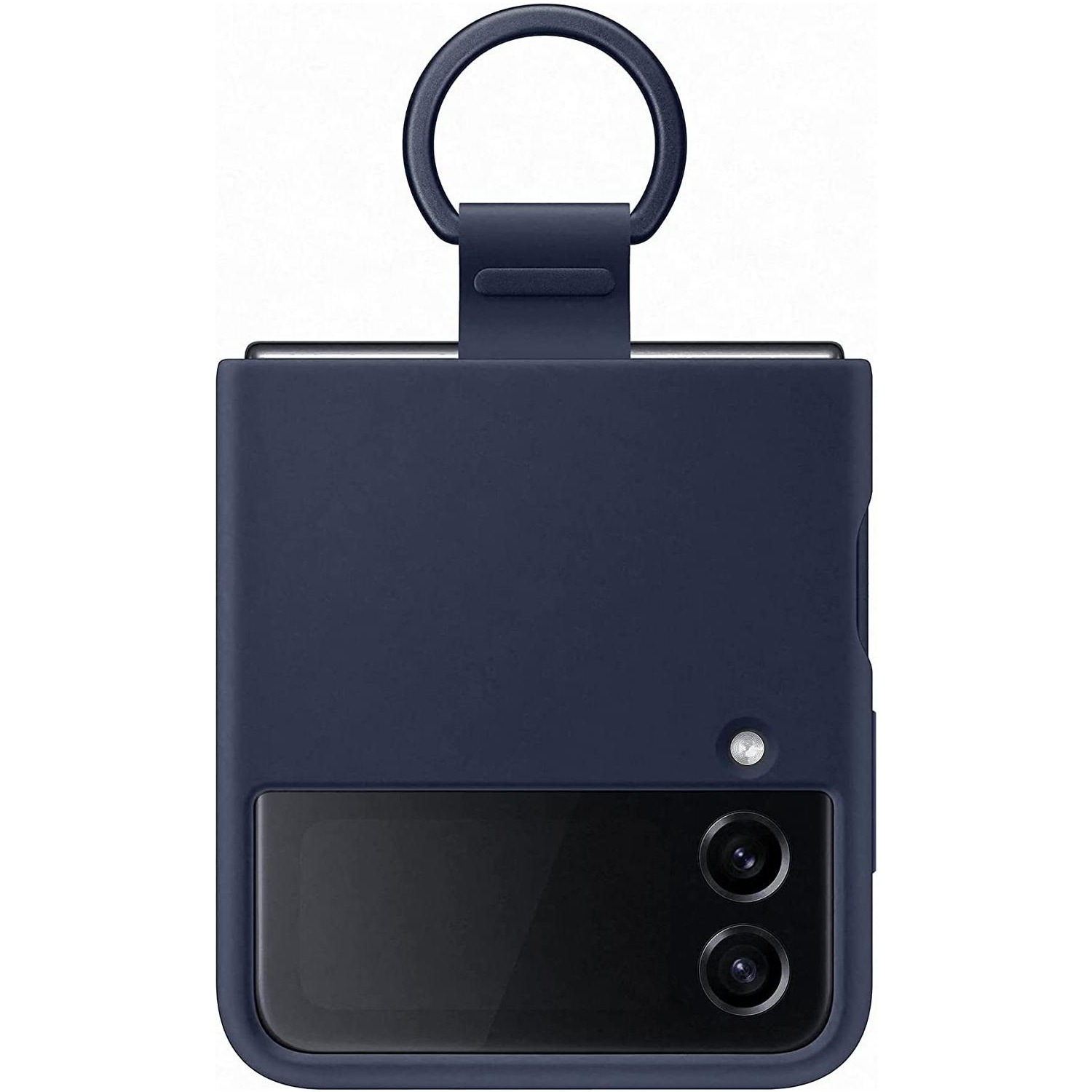 Immagine per Cover Samsung con ring in silicone per Samsung Z Filp 4 blu navy da DIMOStore