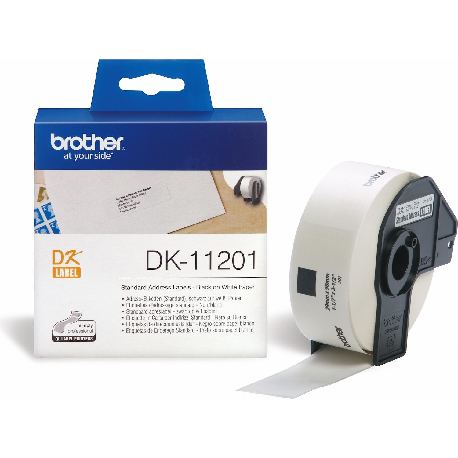 Immagine per Etichette Brother DK-11201 400PZ  29X90 mm        per QL500 QL500BS QL500BW QL550 QL560 da DIMOStore
